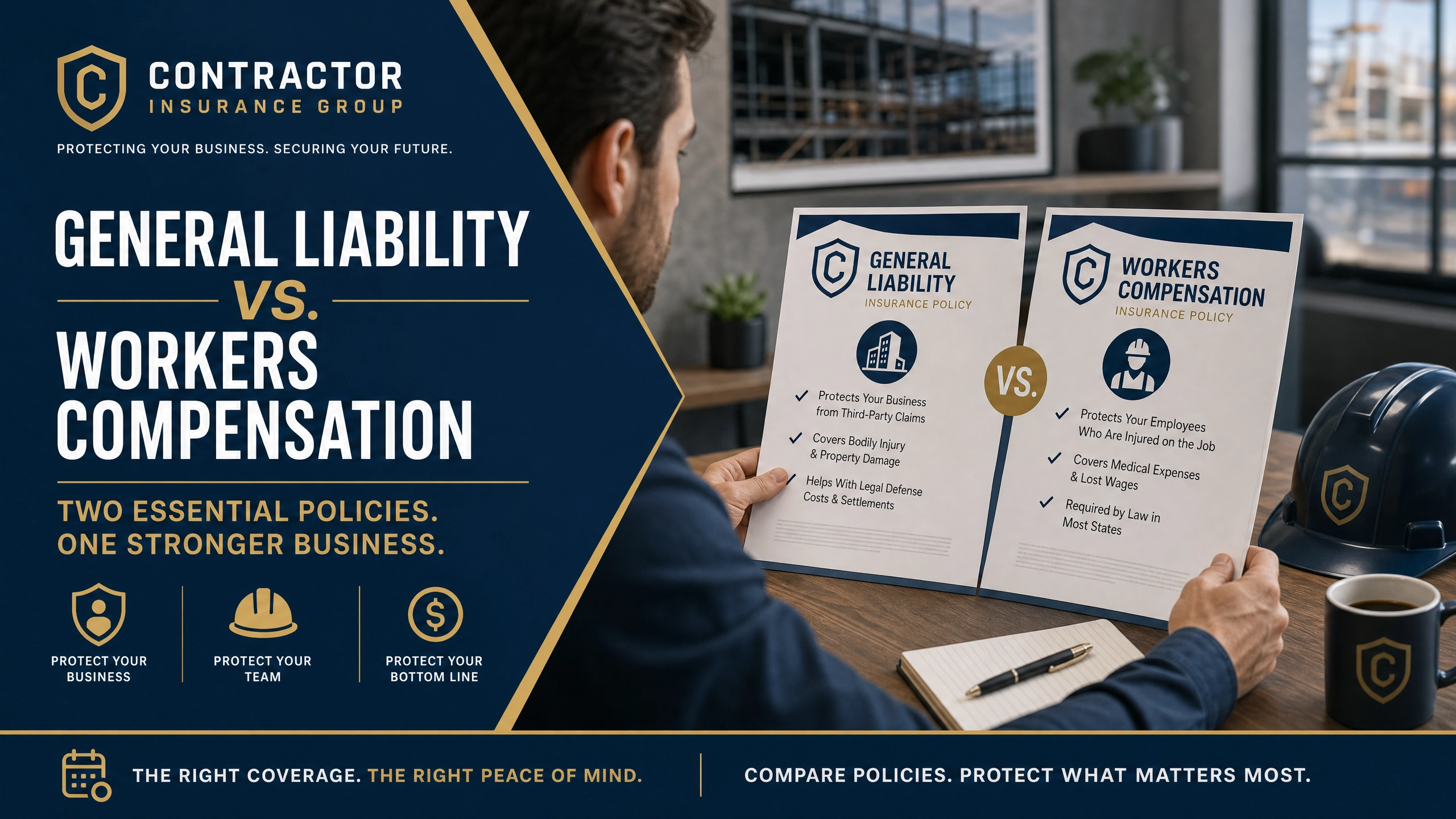 General Liability vs Workers Compensation: A California Contractors Plain-English Guide