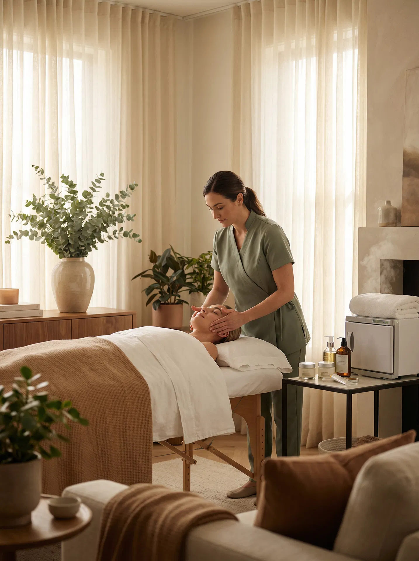 Professional in-home spa treatment by WanderWell