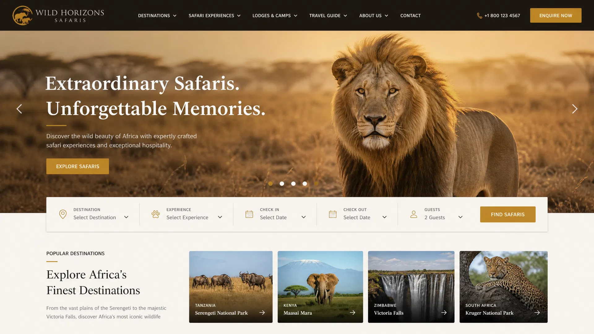 Safari Afrika Website