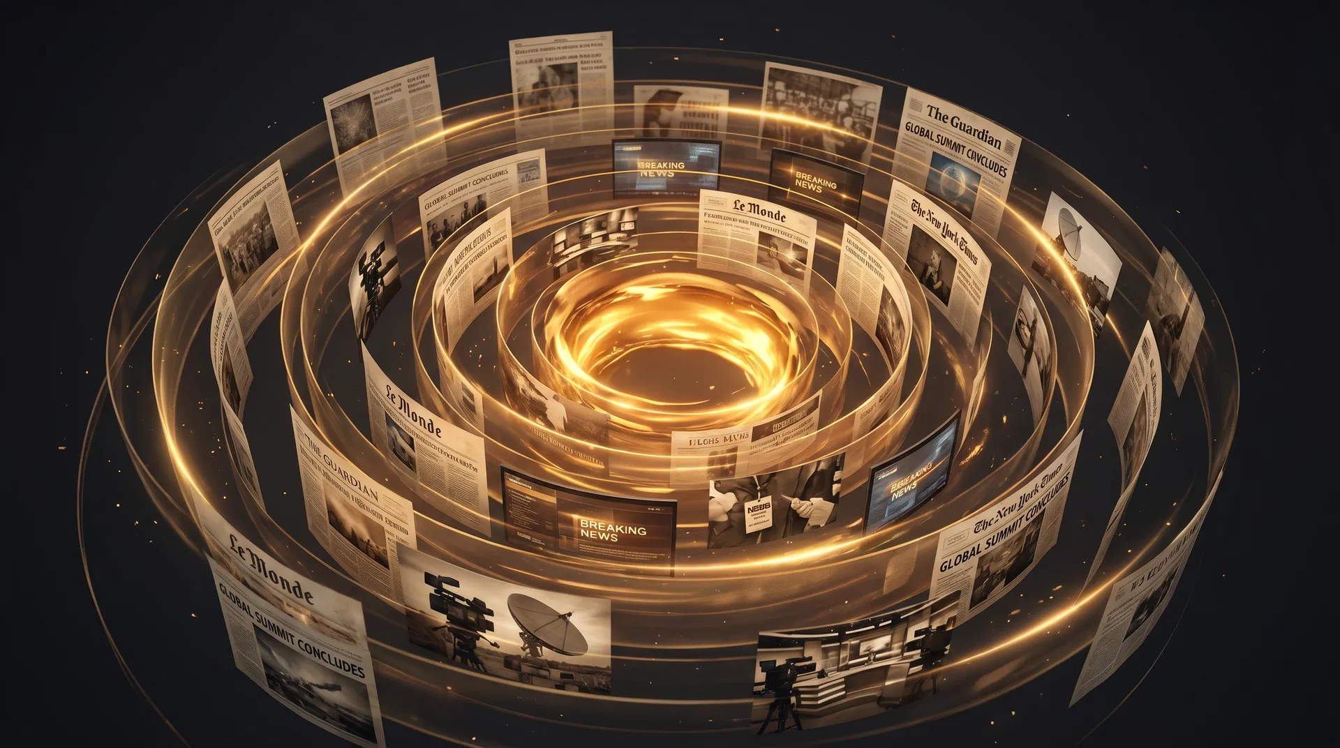 News vortex visualization