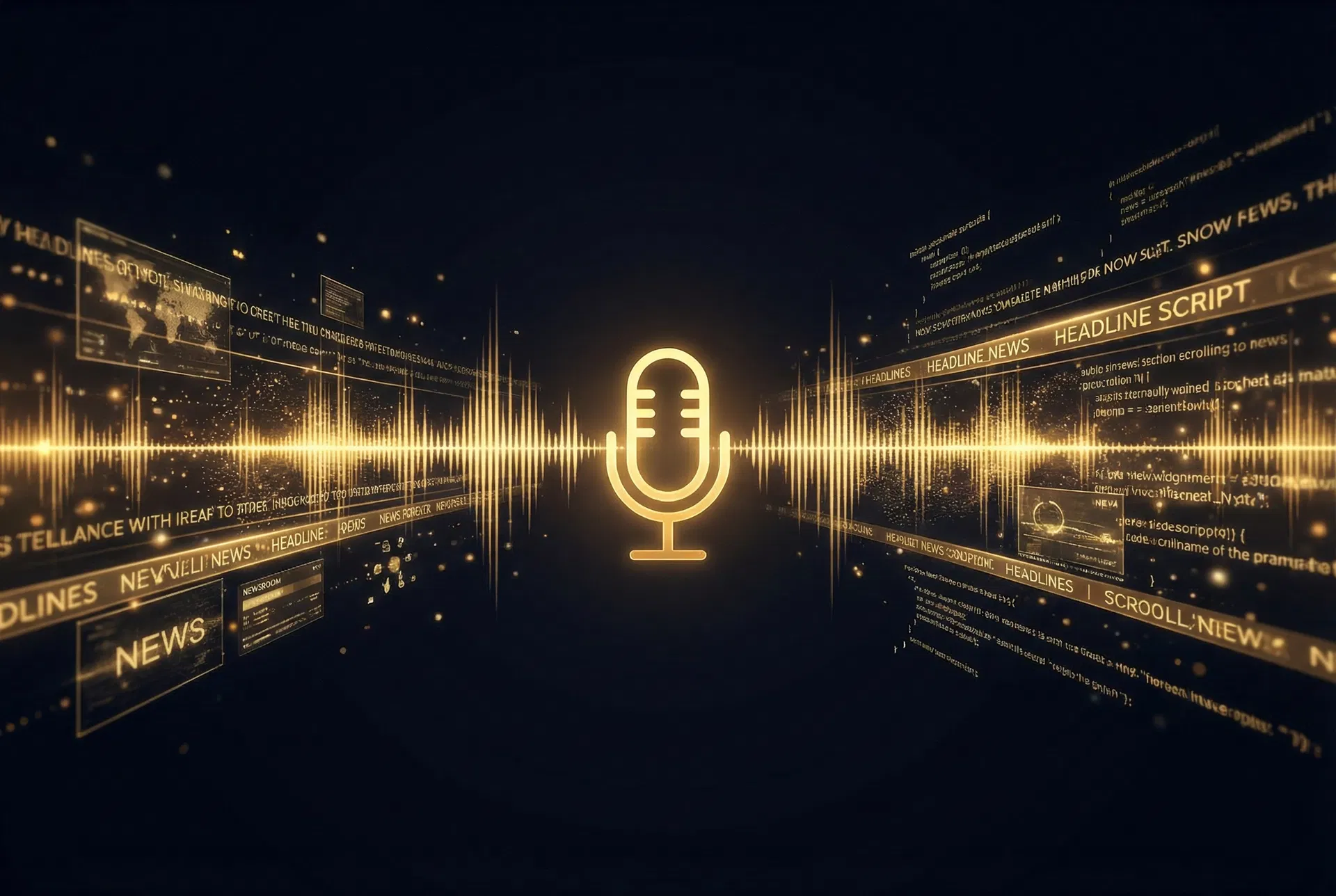 Voice-powered news production control