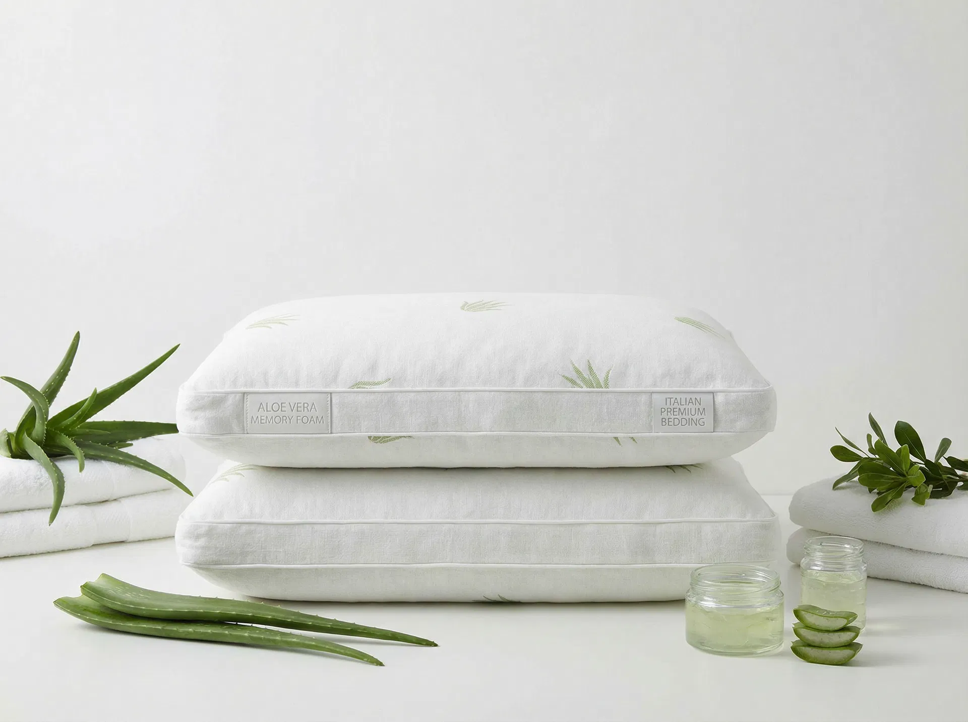 Cuscino Memory Viscoelastico Aloe Vera Antibatterico