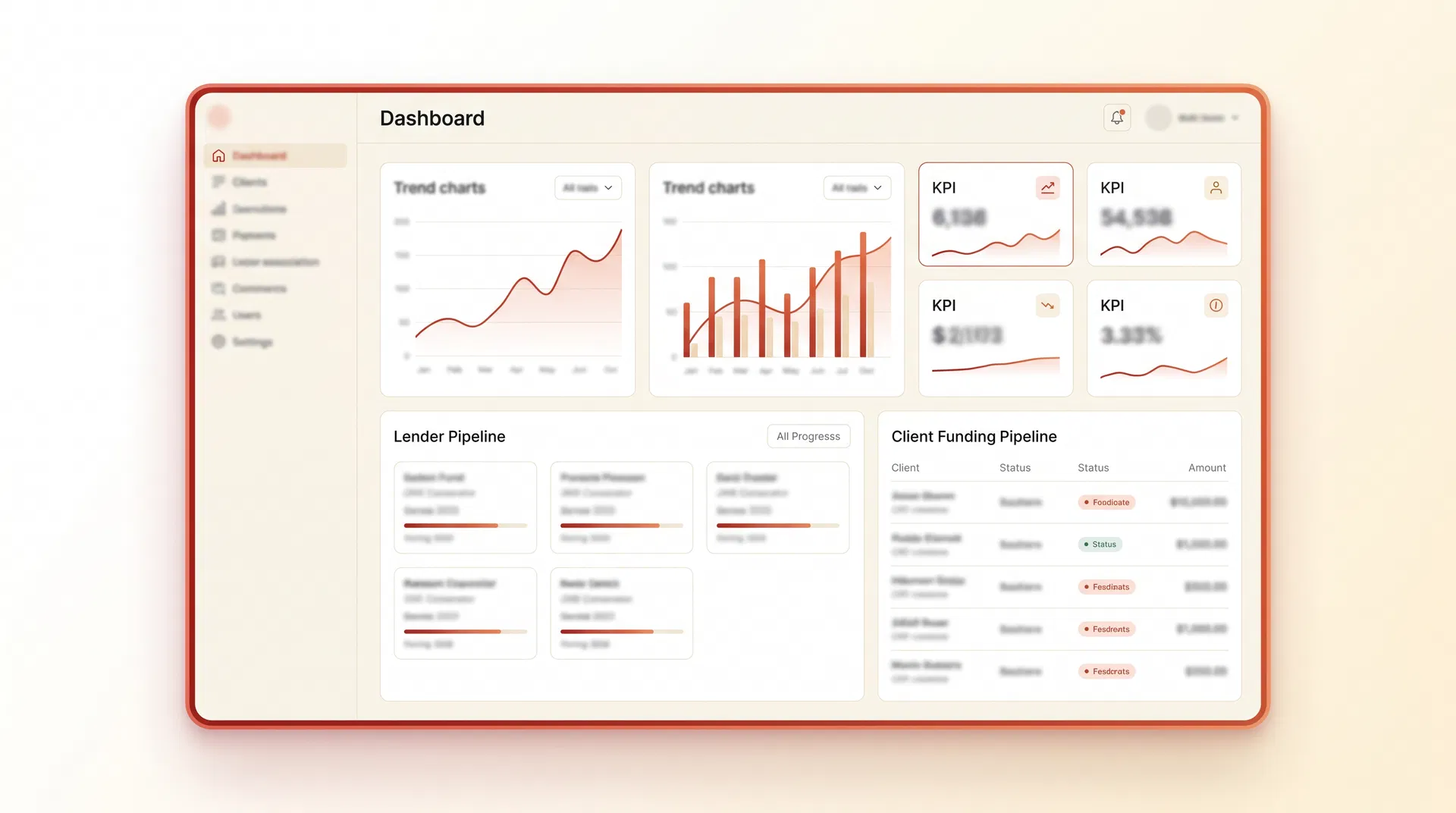 Credit2Income dashboard mockup