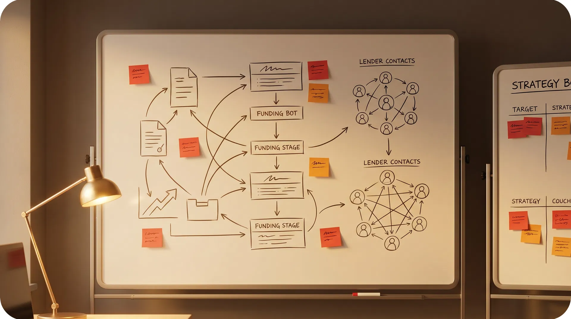 Business funding process board