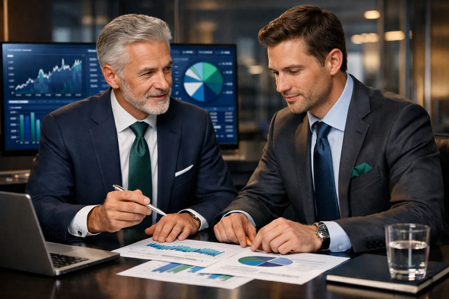 Profissionais de negócios