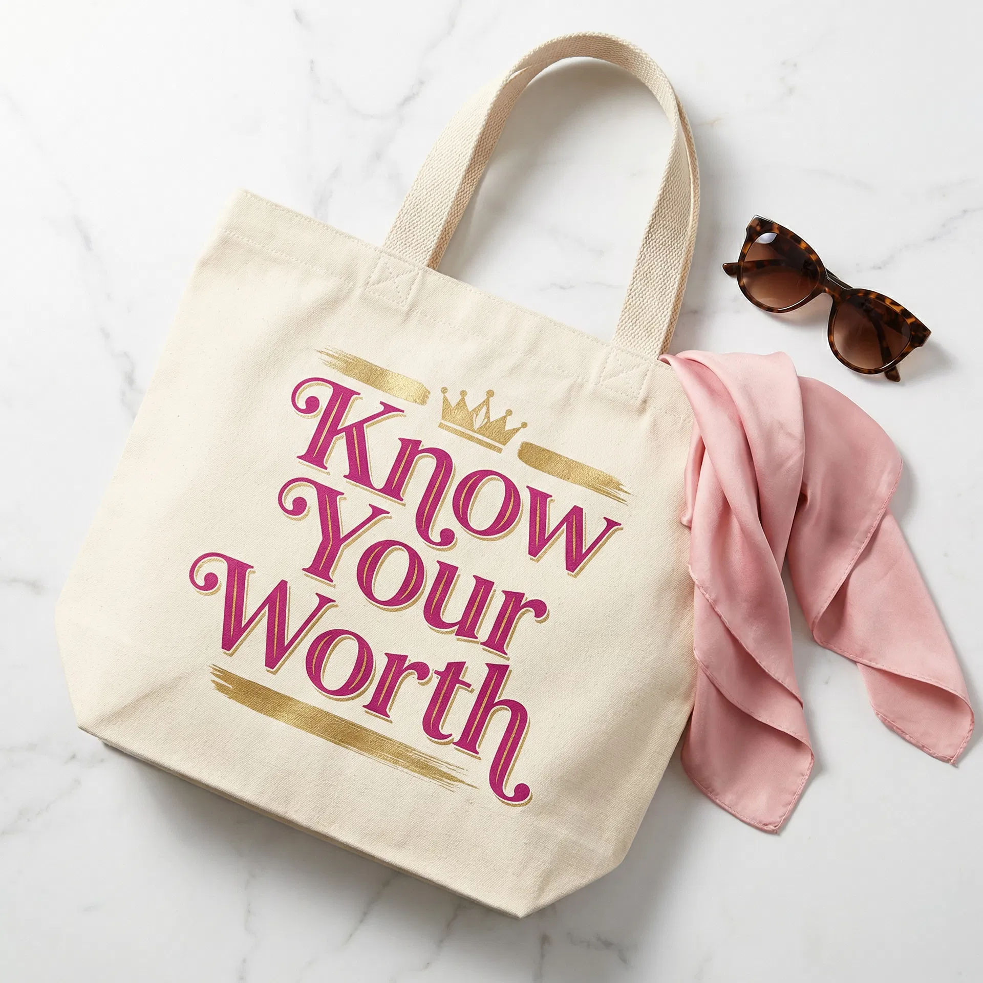 Know Your Worth Tote Bag
