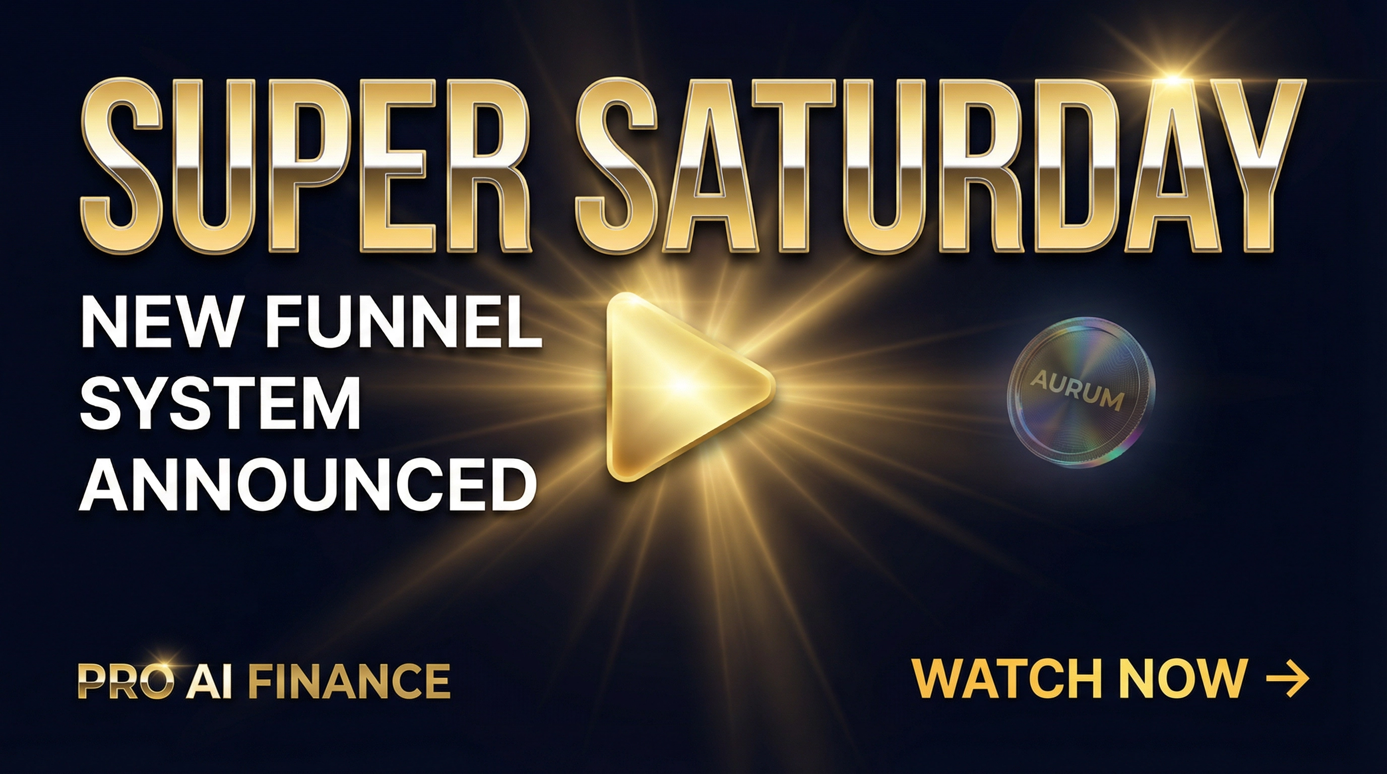 The full Super Saturday event — the new Pro AI Finance funnel system reveal