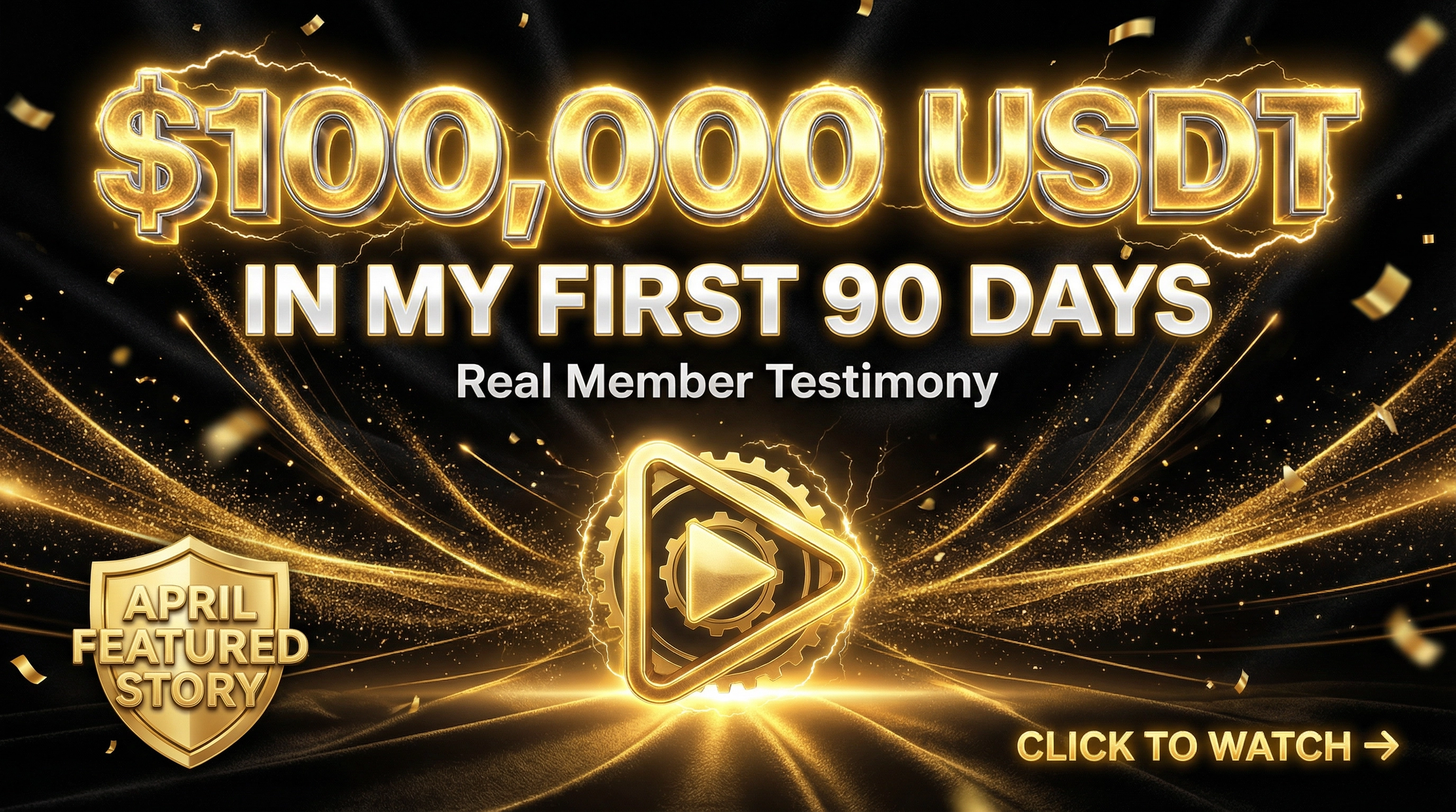 From $1K to $100K — a real member's journey in 3 months