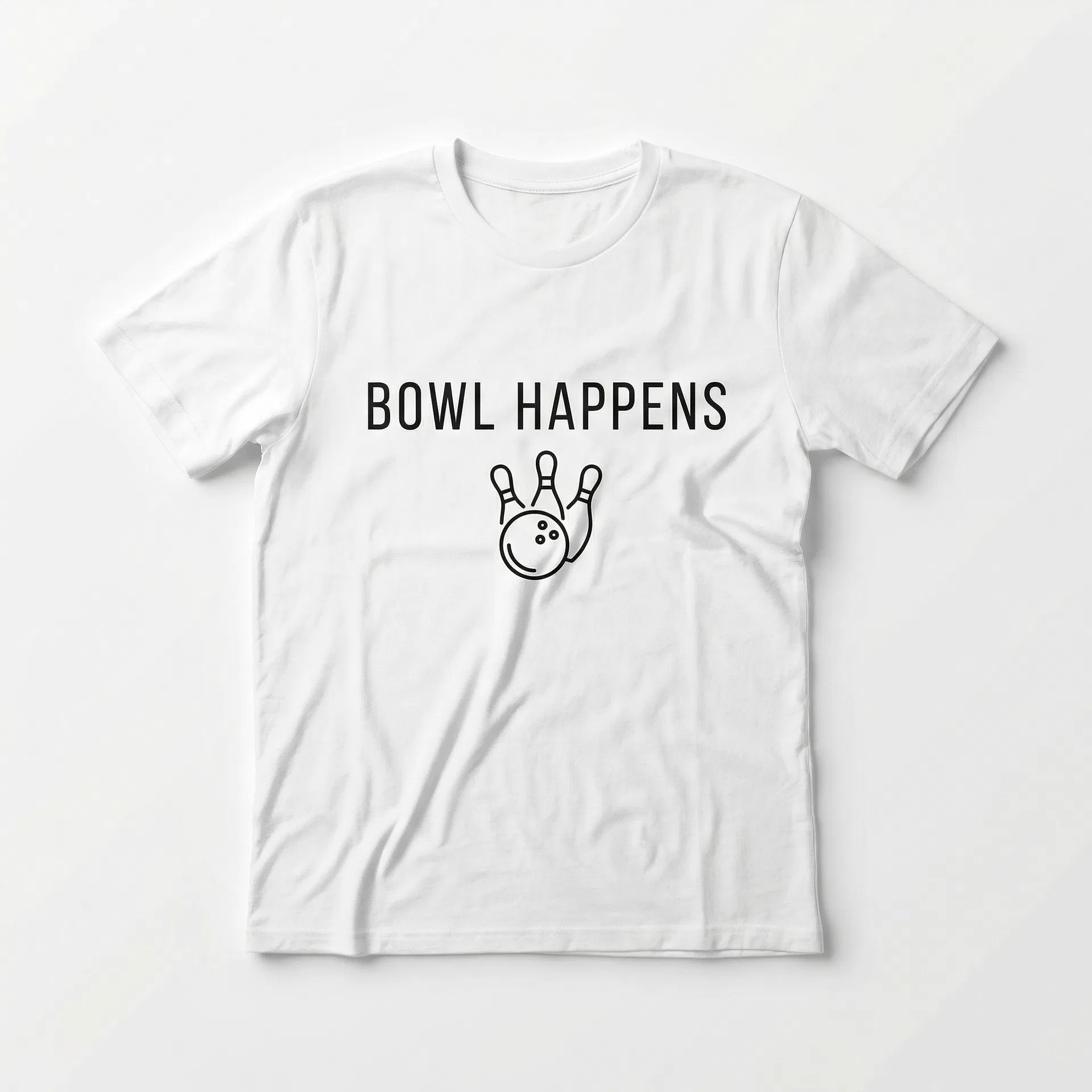 Gutter Life 'Bowl Happens' snarky bowling t-shirt