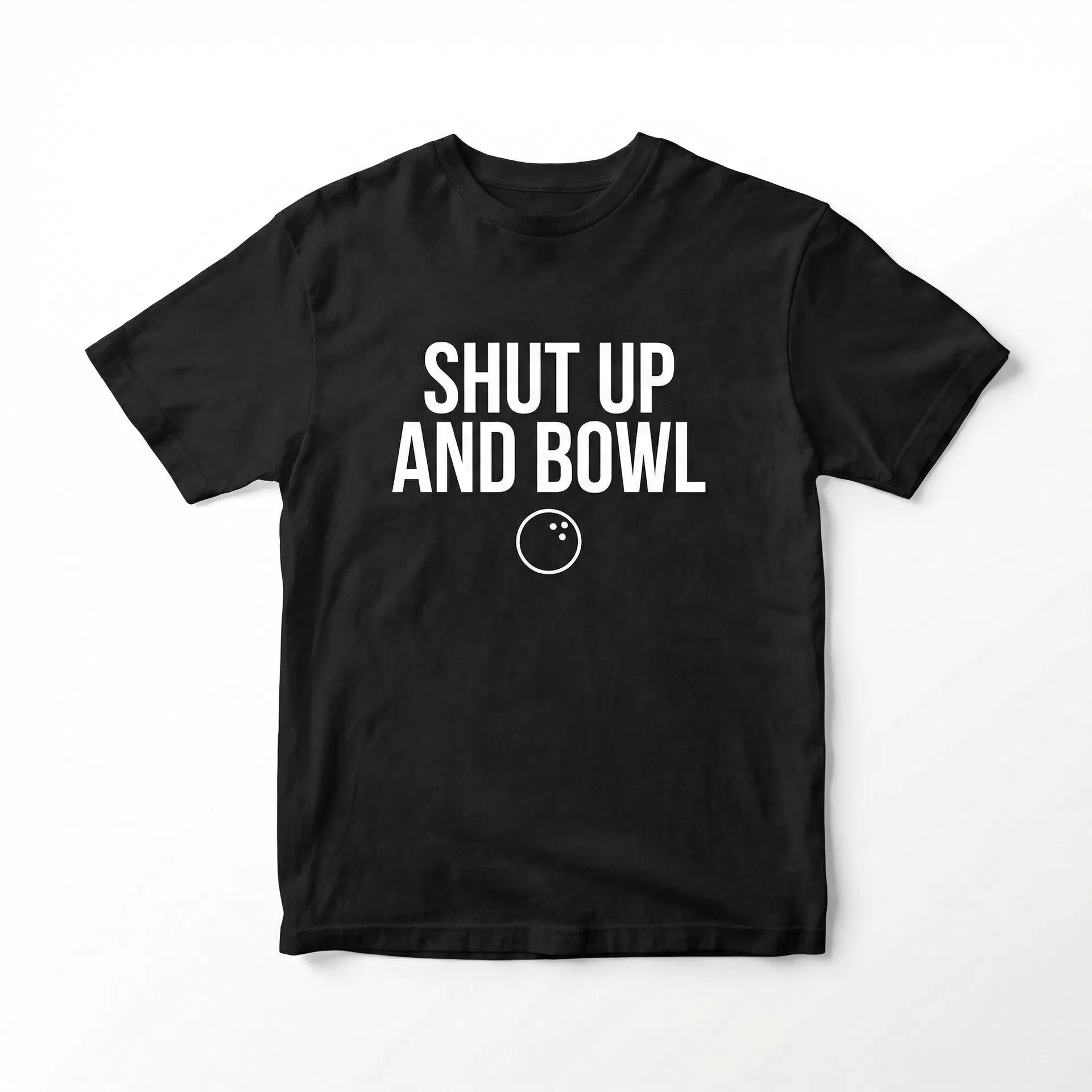 Gutter Life 'Shut Up and Bowl' snarky bowling t-shirt