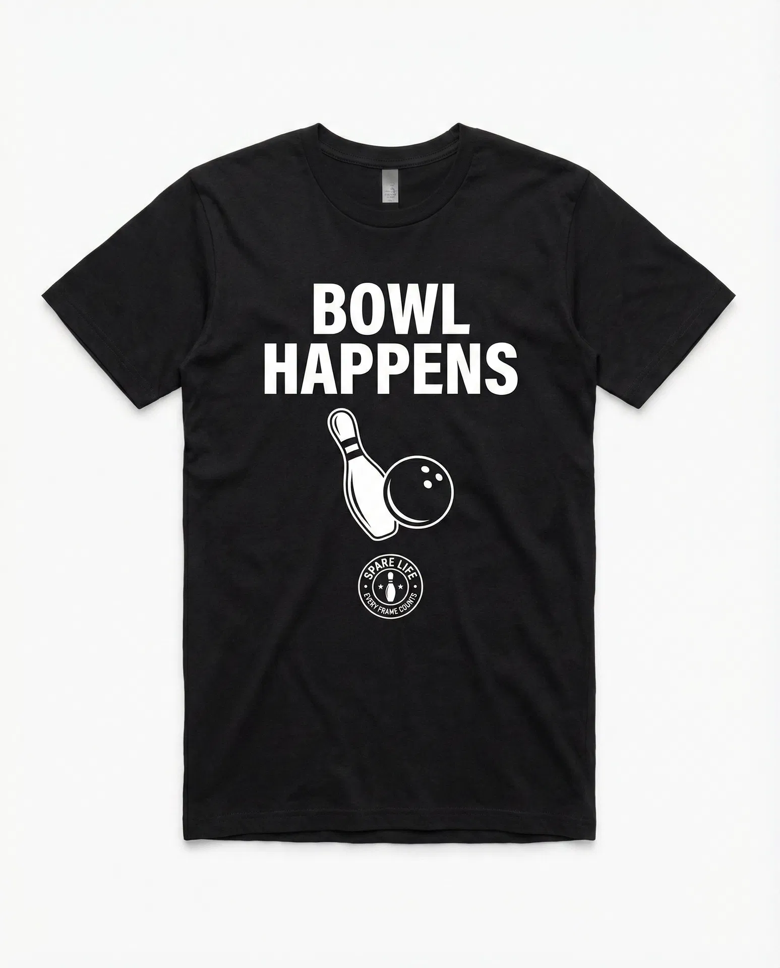 Bowl Happens Tee - black
