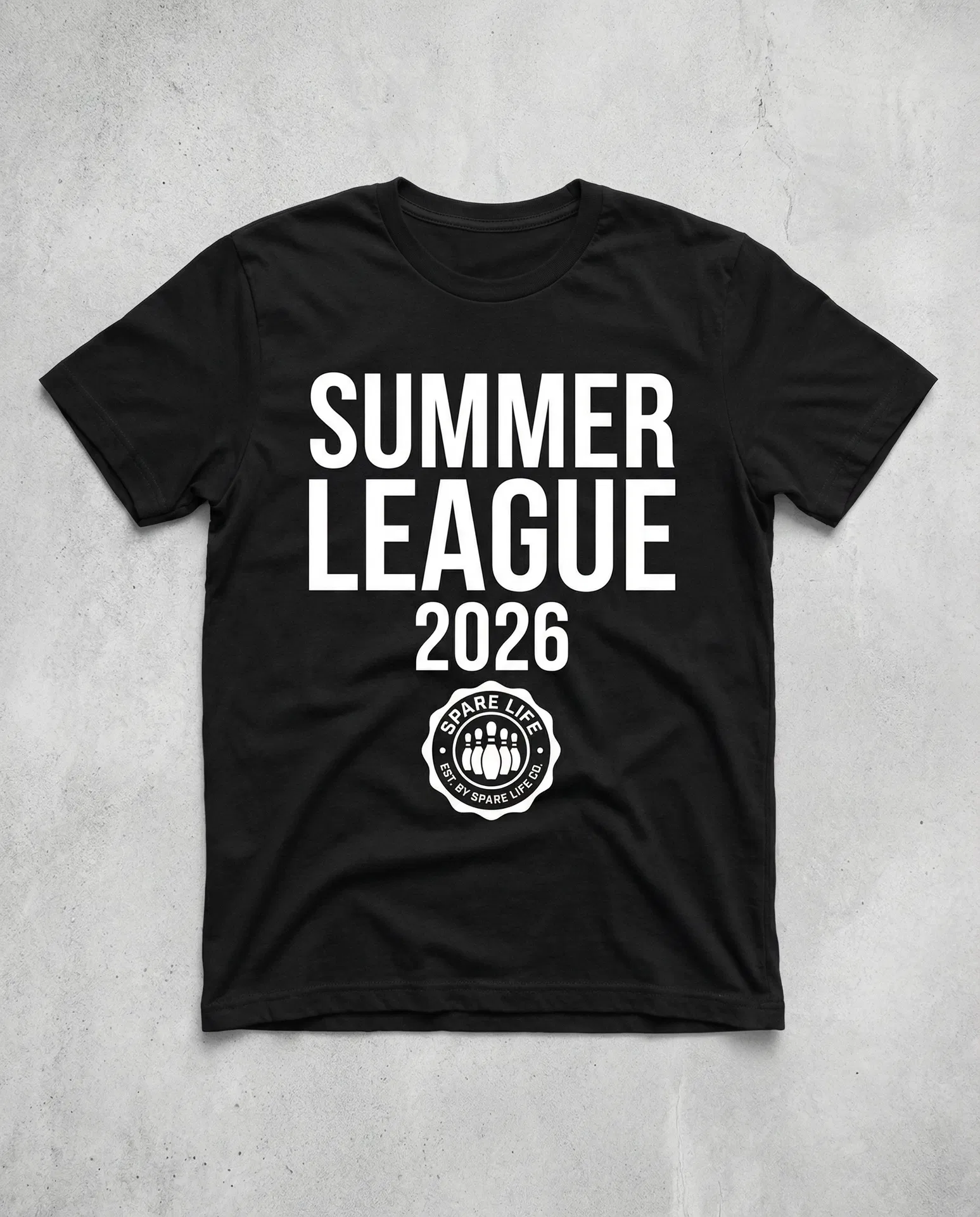 Spare Life™ Summer League 2026 Tee - black