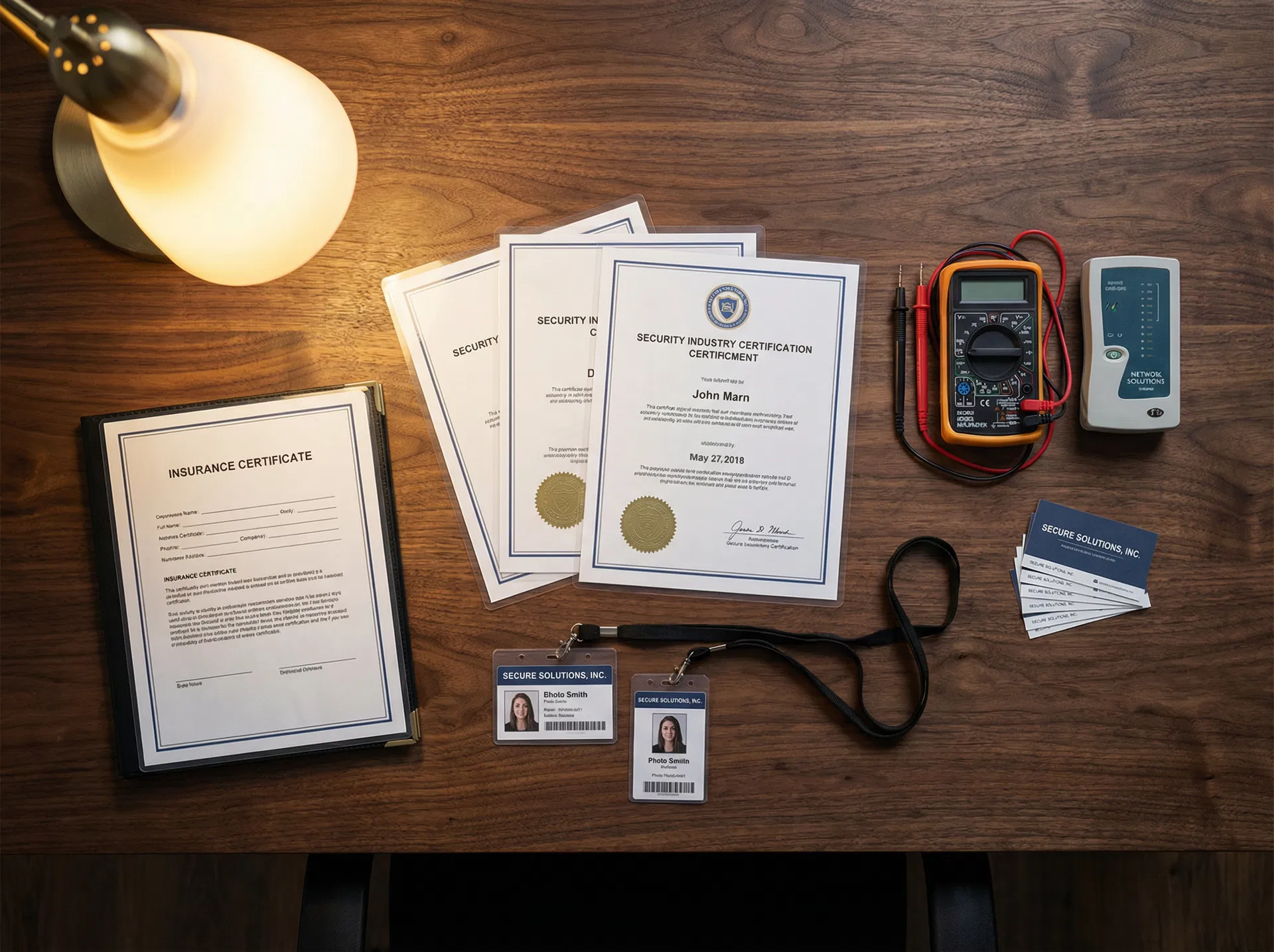 Security industry certifications and professional credentials