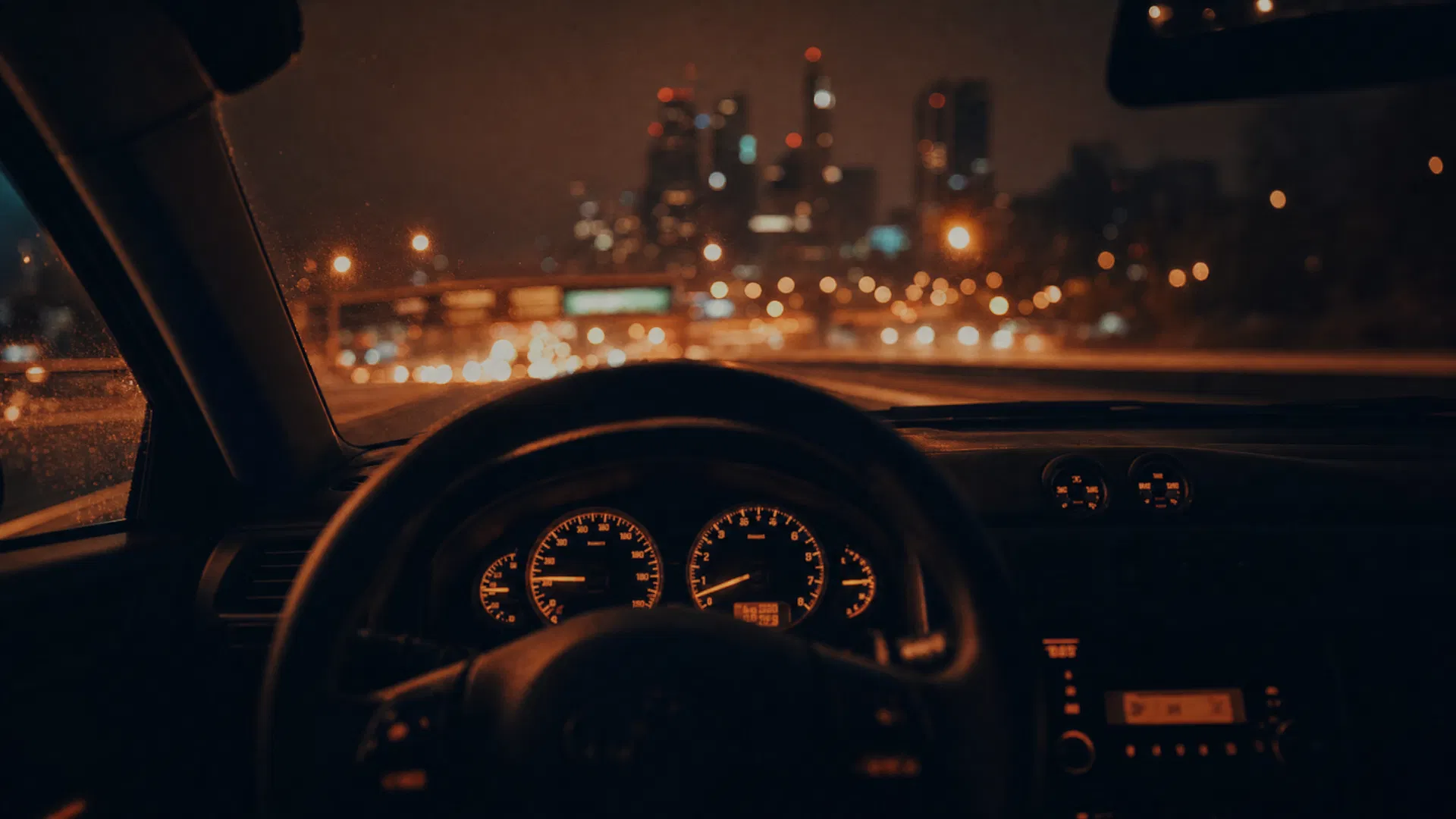 Car interior — opening scene