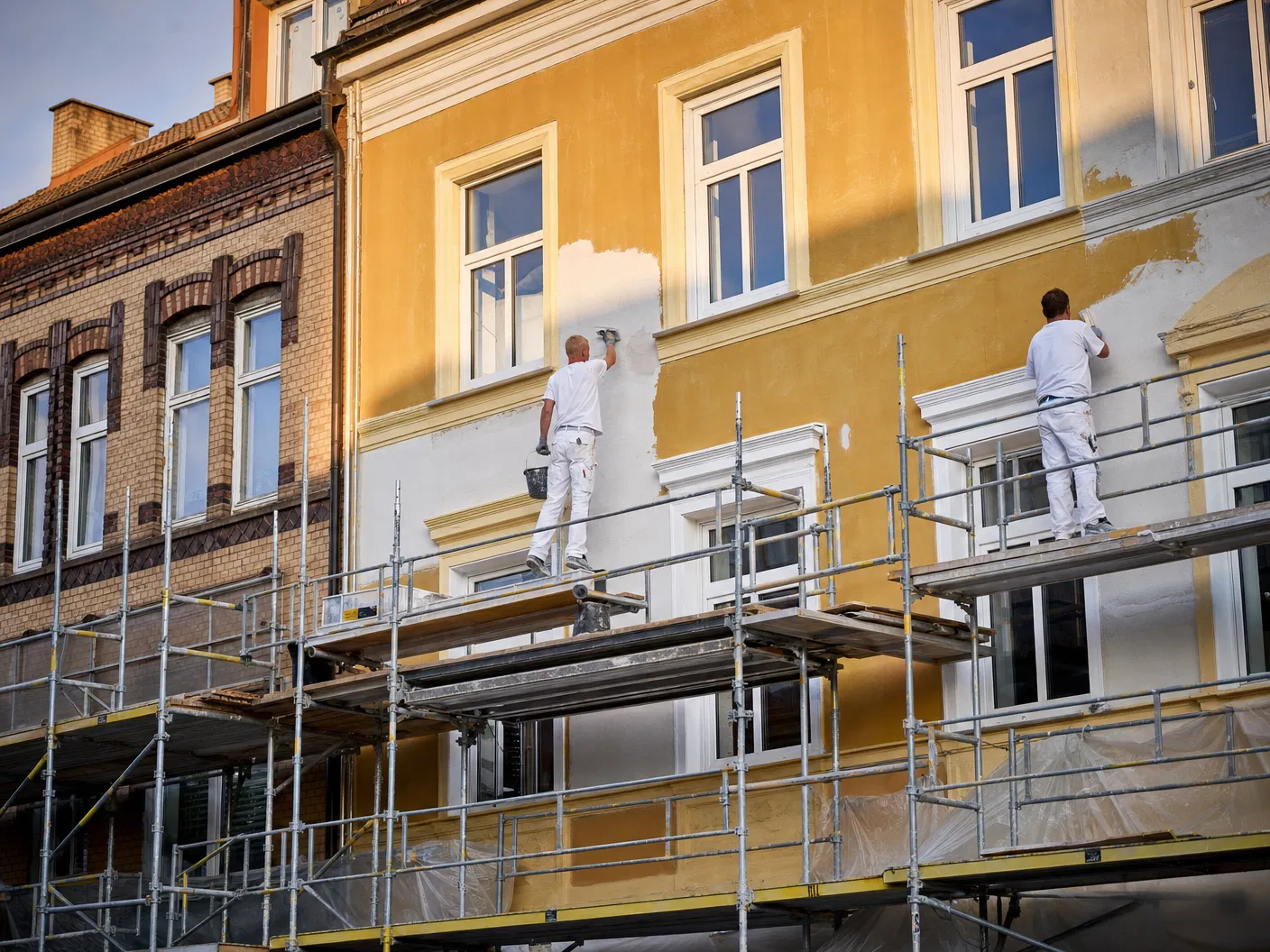 Fasadrenovering av flerbostadshus i Malmö centrum