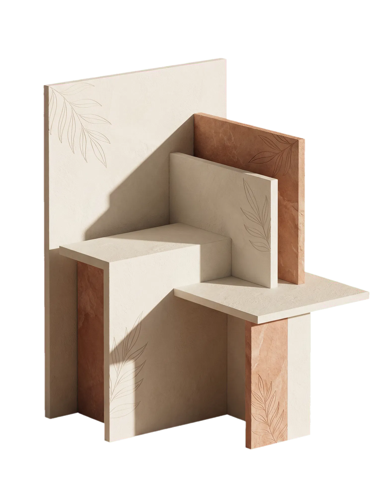 YIT Beaute의 균형 잡힌 연결 구조를 상징하는 건축적 비주얼