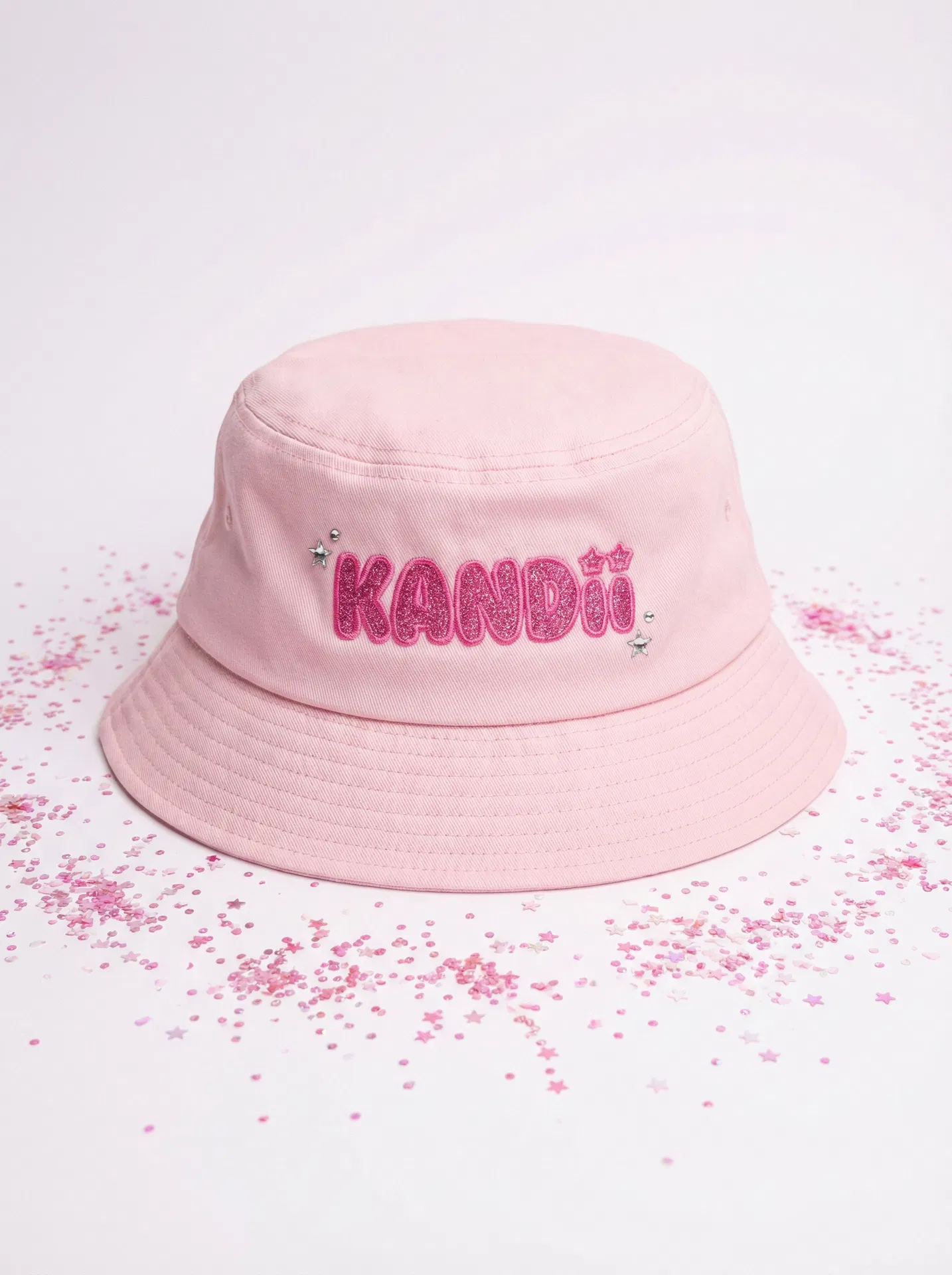 KANDii Glitter Bucket Hat — Pink