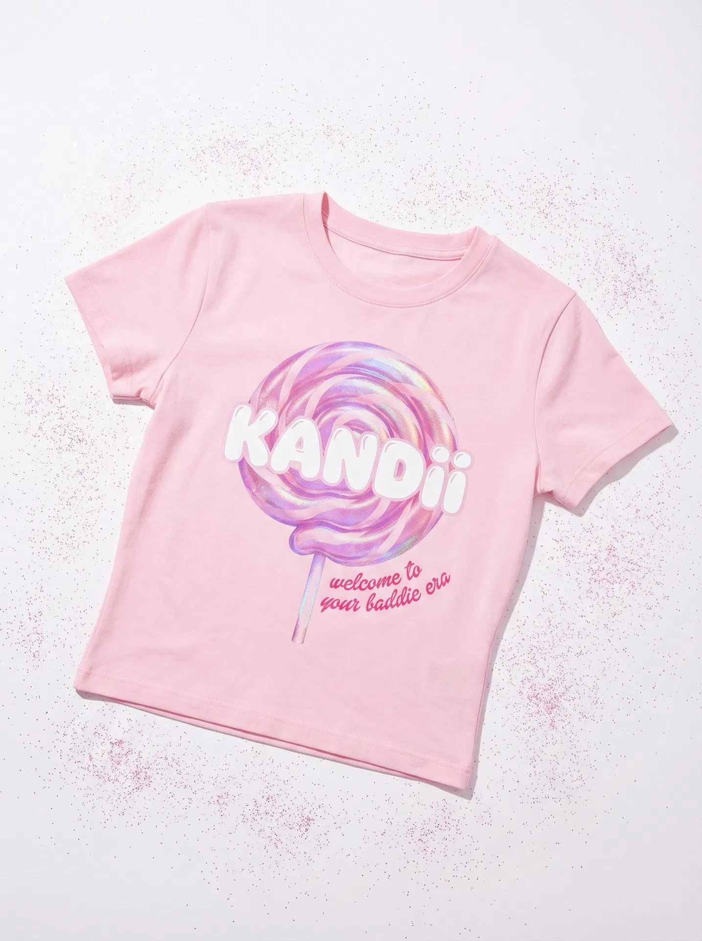 KANDii Lollipop Baby Tee — Pink