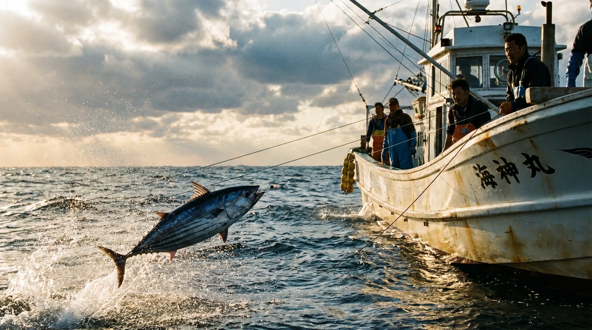 カツオ(Skipjack Tuna) - 海釣りで狙える魚、難易度上級者向け