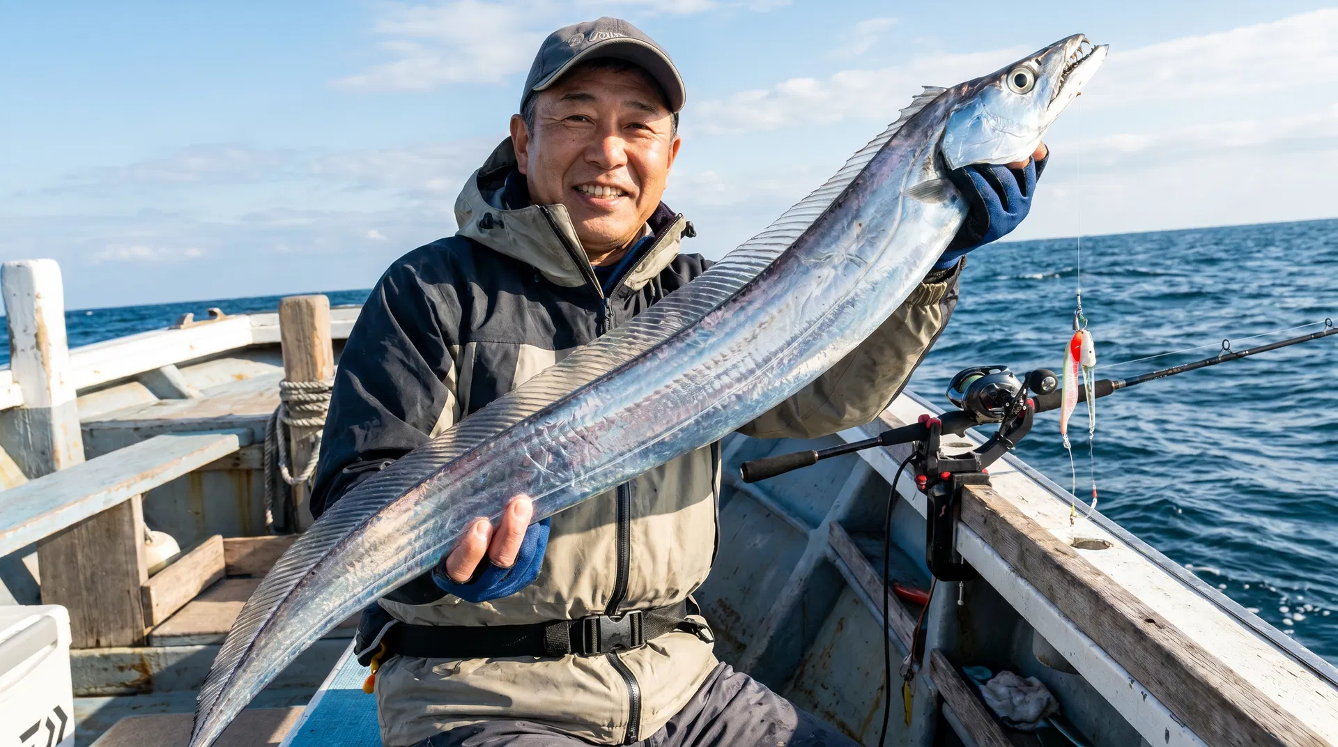 タチウオ(Cutlassfish) - 海釣りで狙える魚、難易度中級者向け
