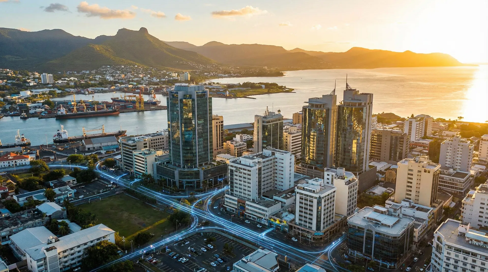 Port Louis, Mauritius skyline