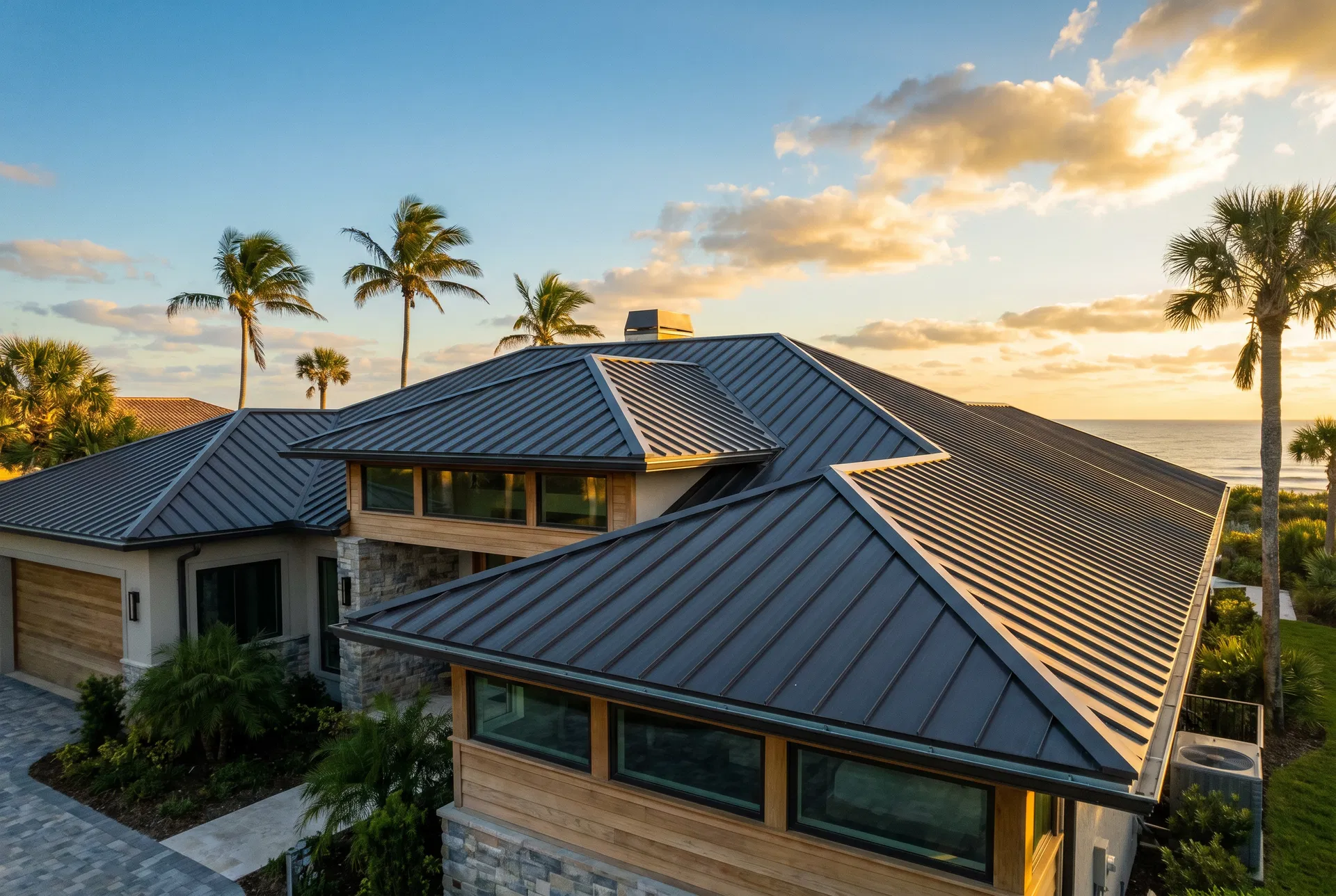 Premium standing seam metal roof installation Ponte Vedra Beach