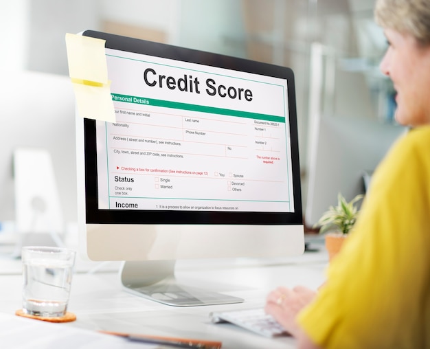 Credit Score Financial Banking Economy Concept