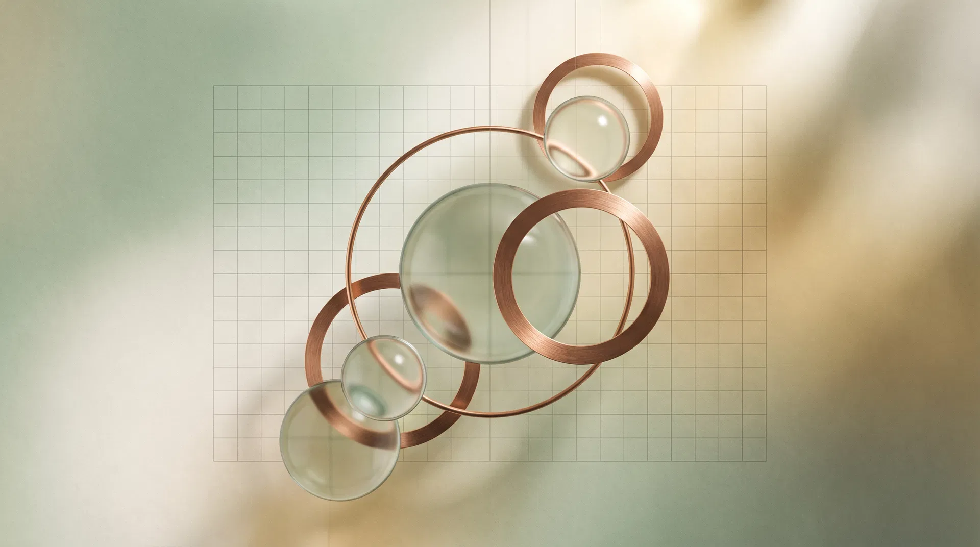 Abstrakte Kreise als Symbol für wachsende Ersparnisse