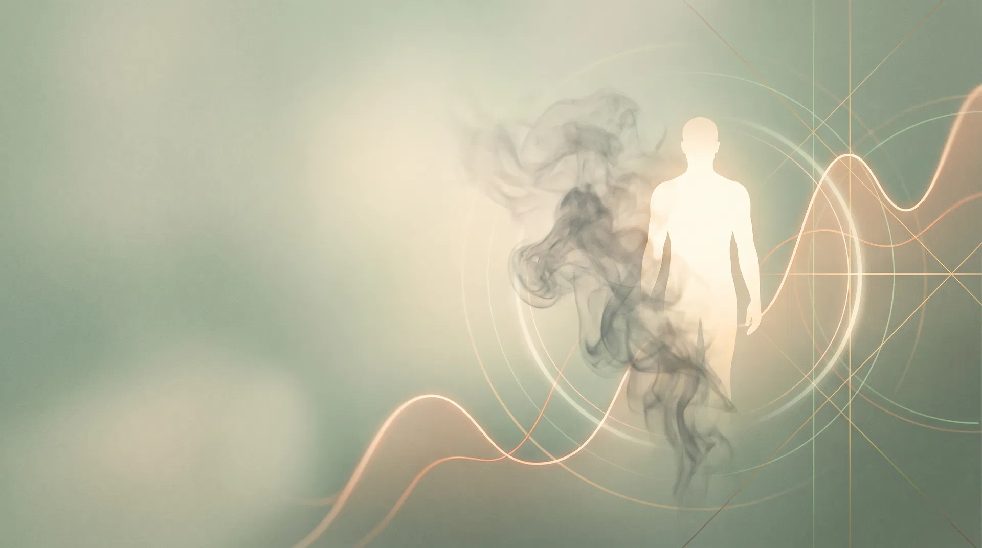 Abstrakte Visualisierung von Freiheit, Gesundheit und finanzieller Ersparnis