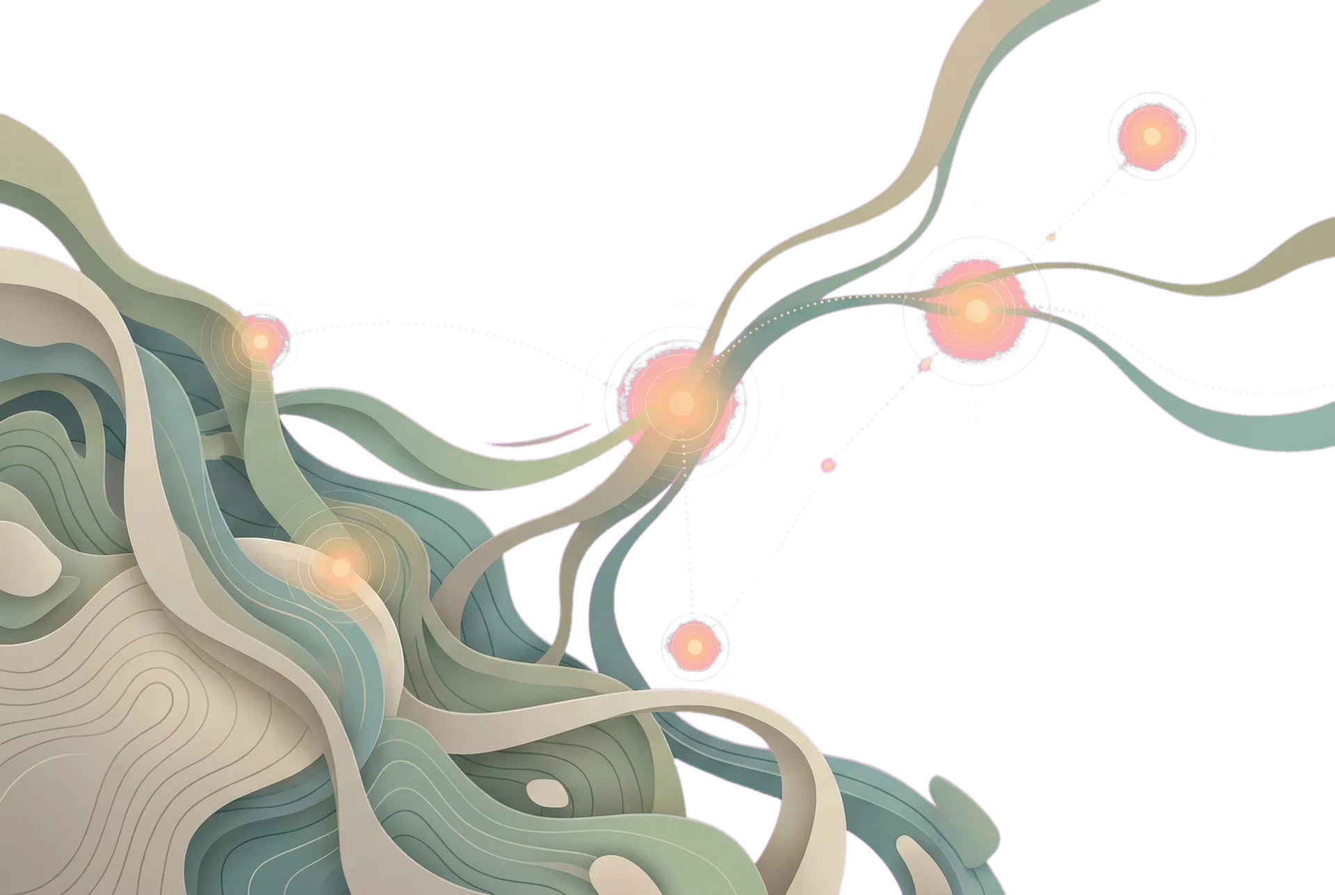 Abstrakte Visualisierung des Frageflusses