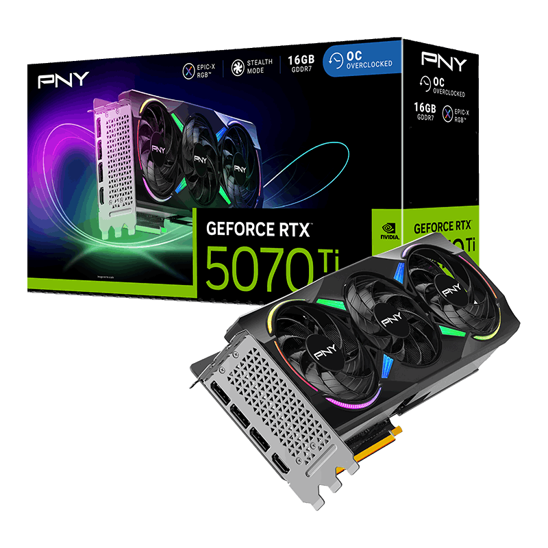 PNY GeForce RTX 5070 Ti 16GB OC Triple Fan GDDR7 (EAN 4718006457334)