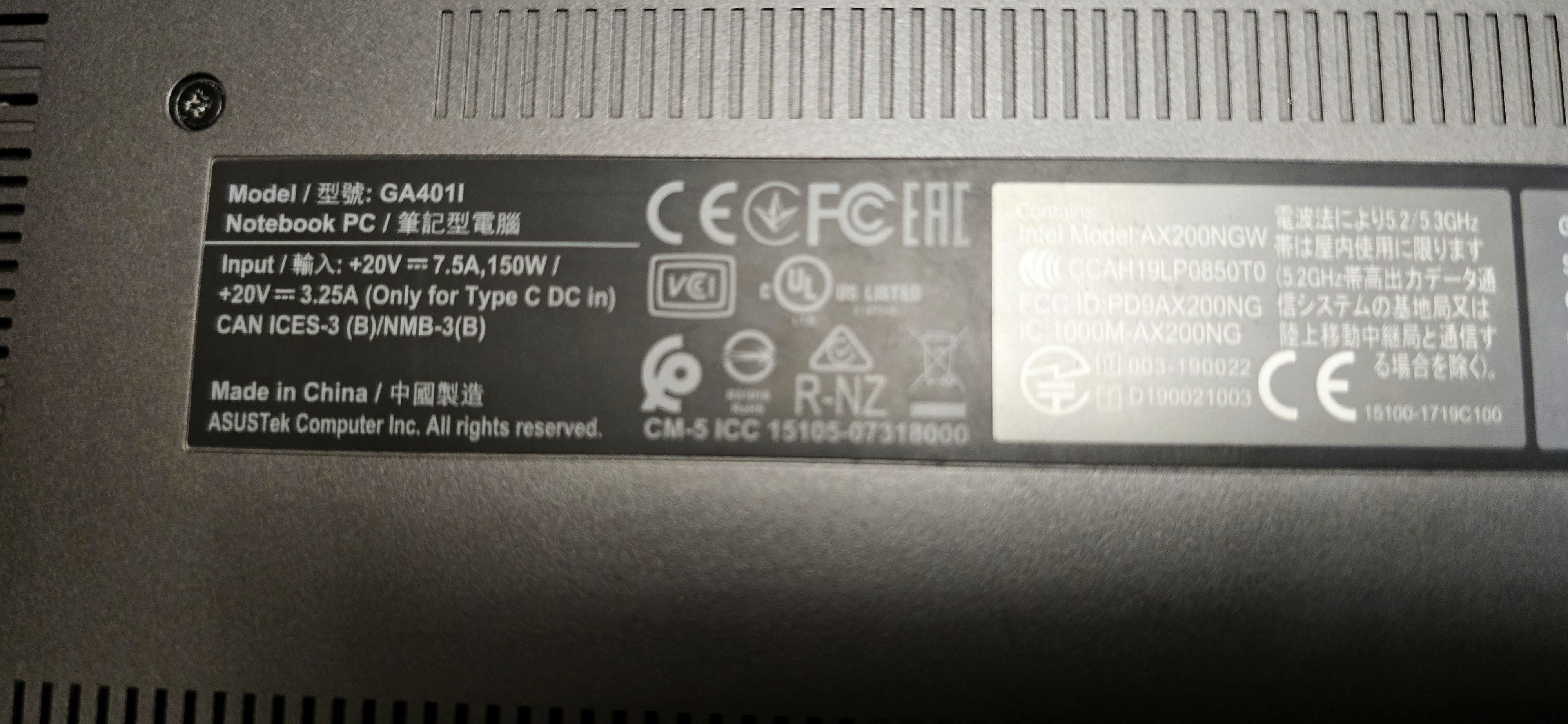 ASUS ROG Zephyrus Ryzen 7 4800HS 40GB RAM 16