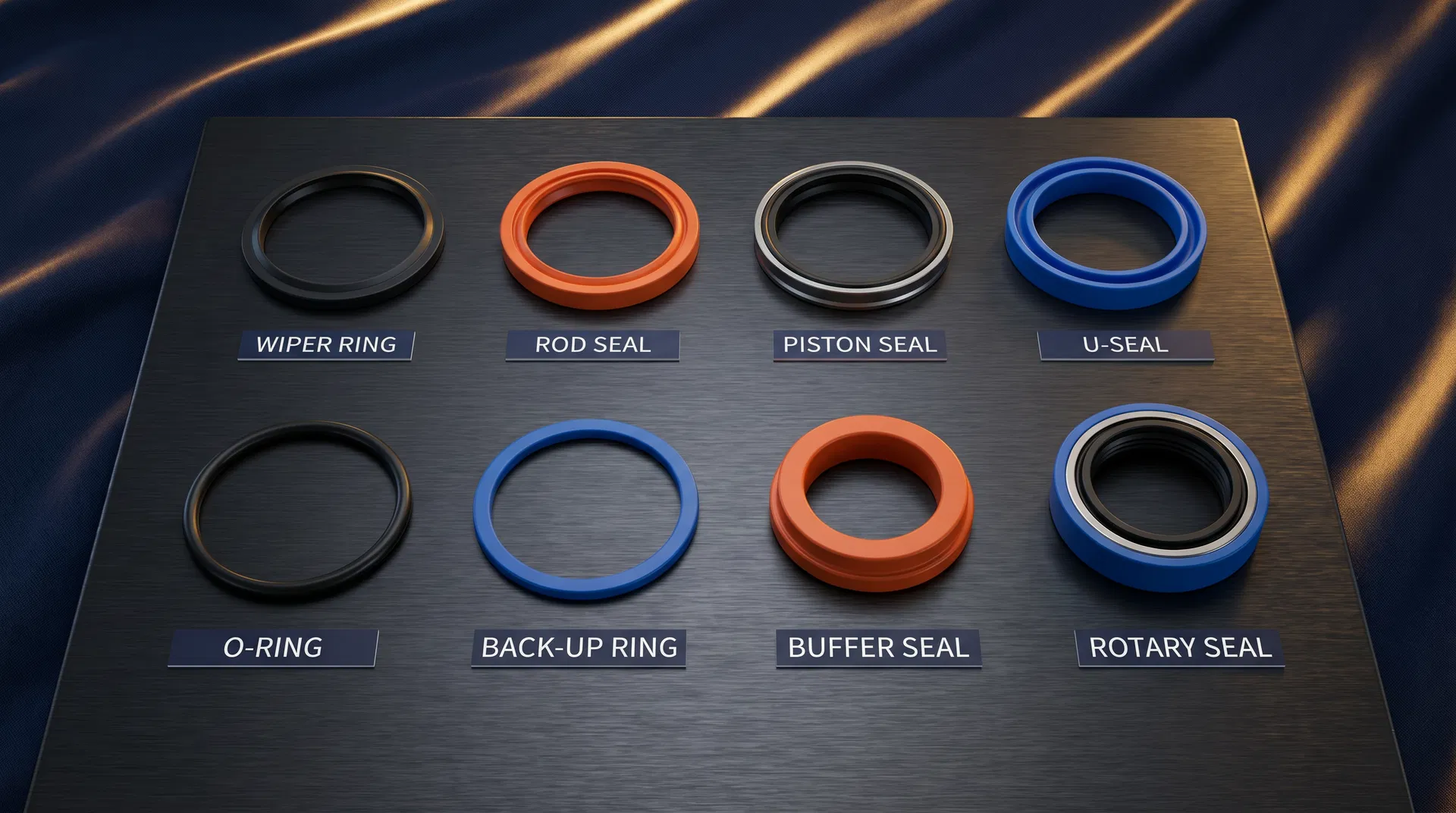 All hydraulic seal types displayed