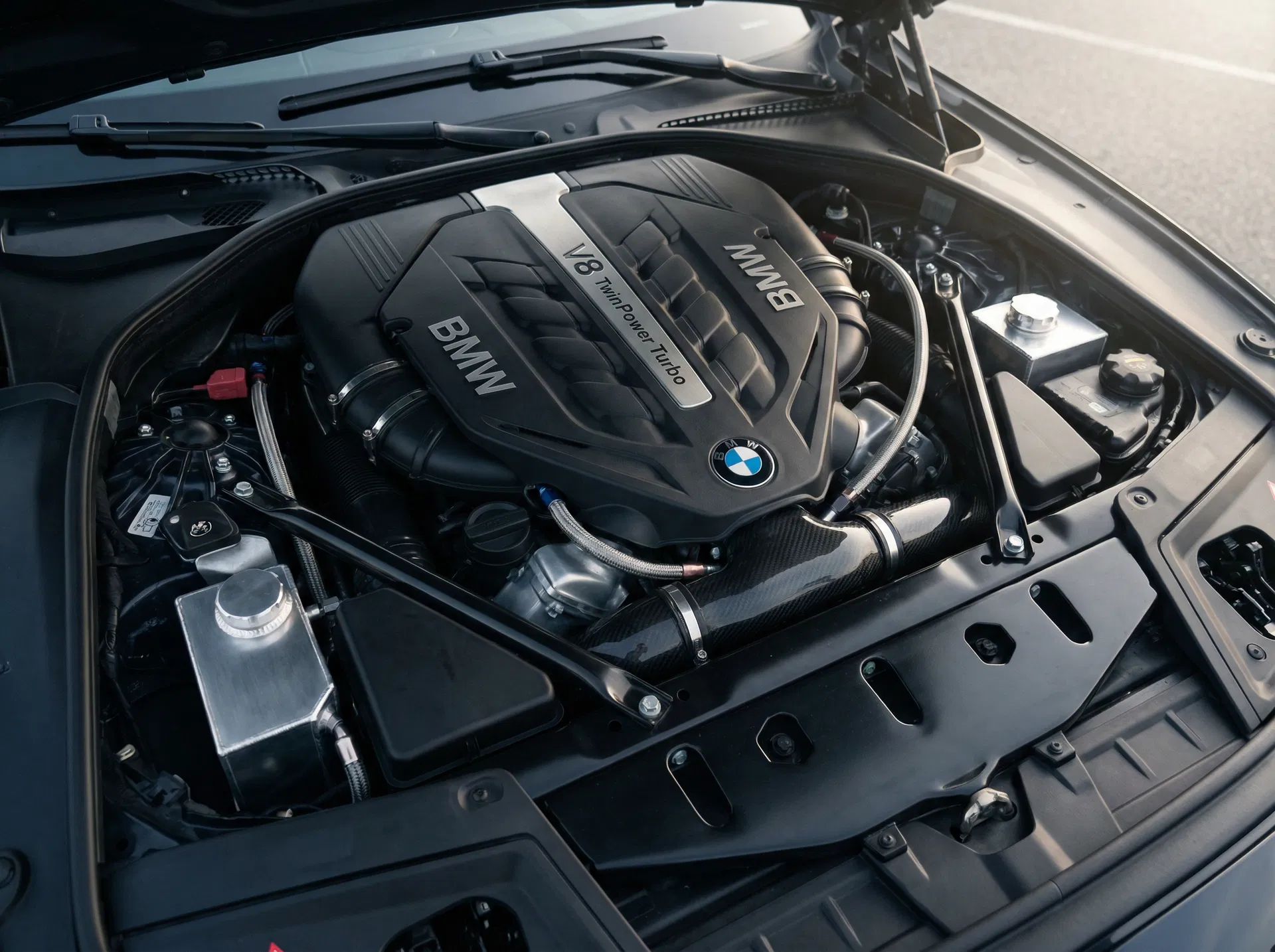 BMW N63 V8 Twin-Turbo engine bay