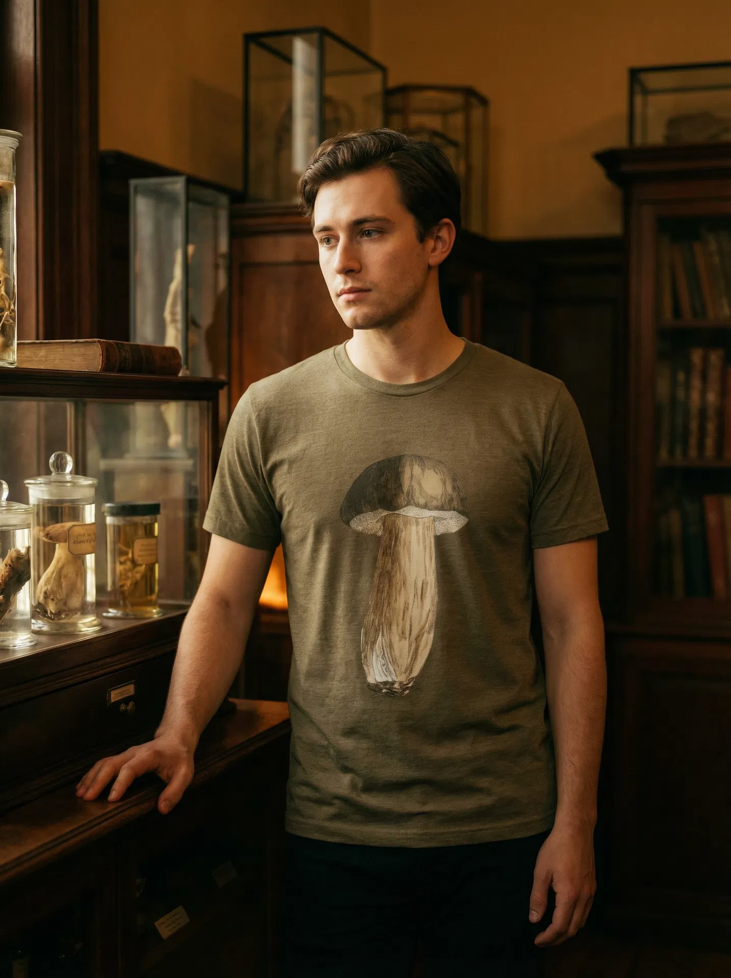 Boletus Field Tee — Specimen No. VIII — Boletus communis, Sowerby 1797 | jackdziatkowiec curiosity cabinet clothing