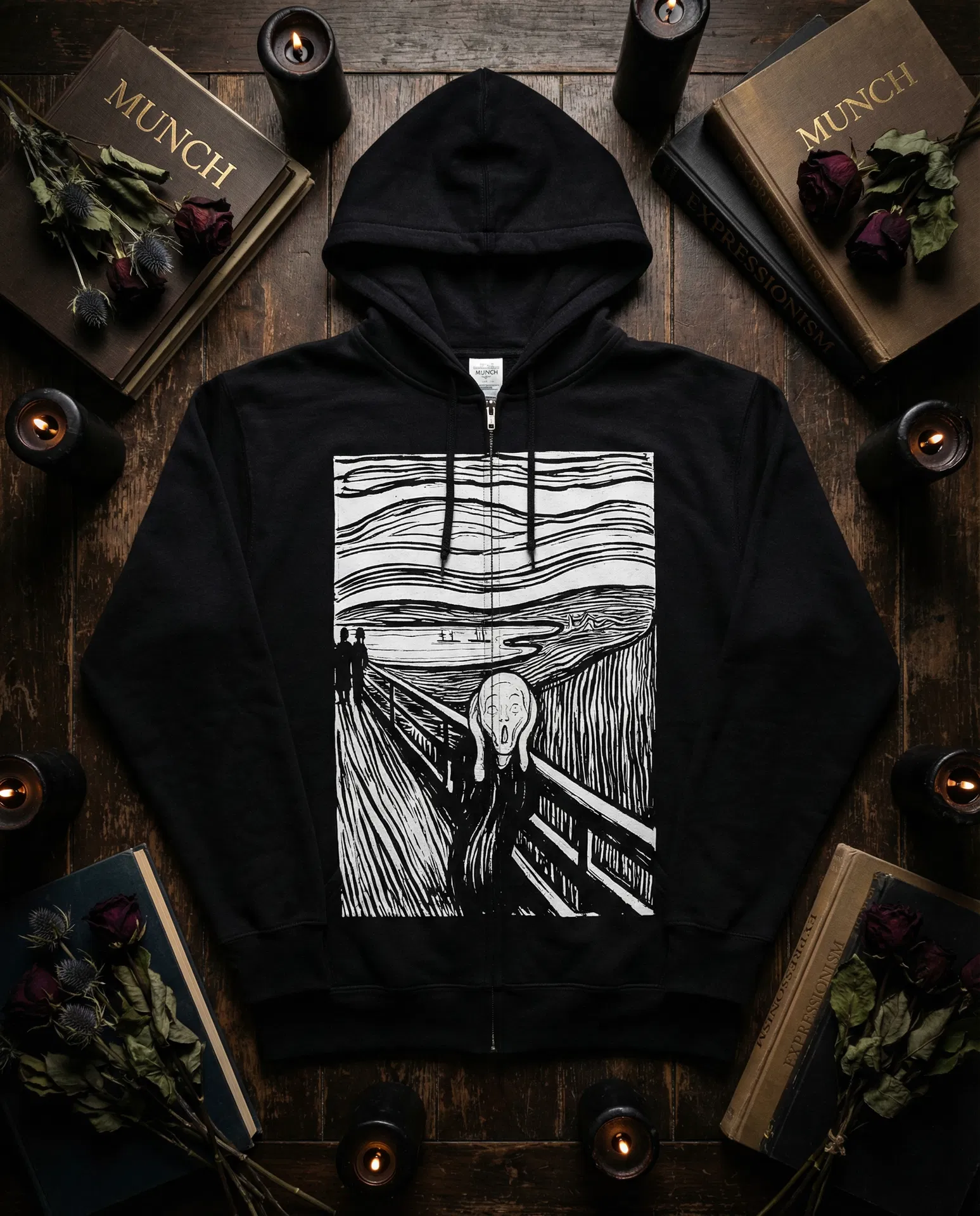 The Scream as Woodcut