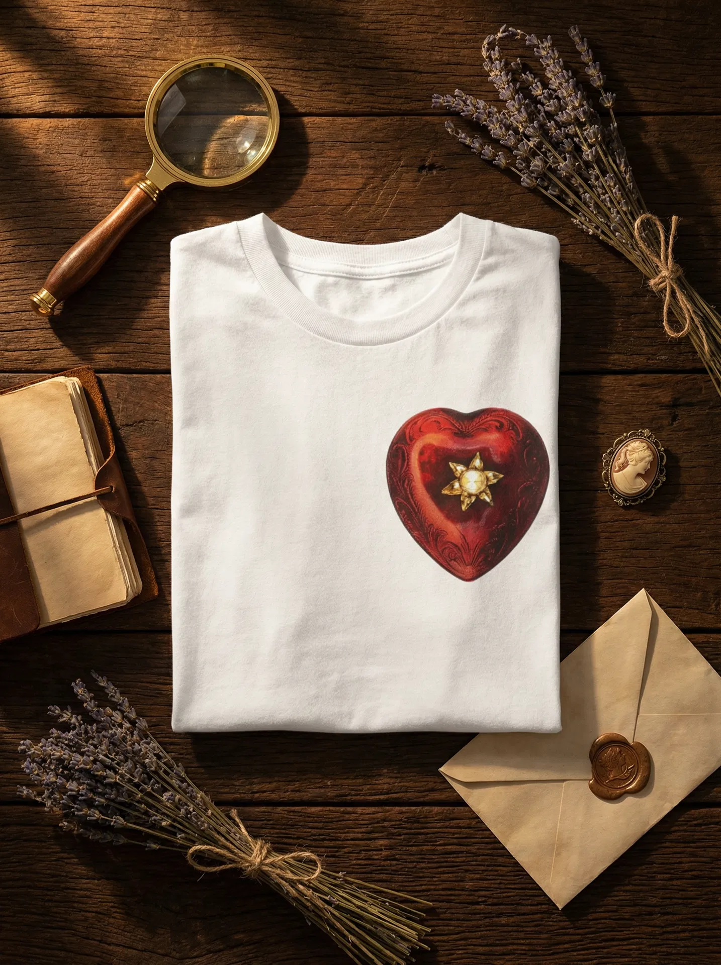 Red Heart Locket Tee view 2