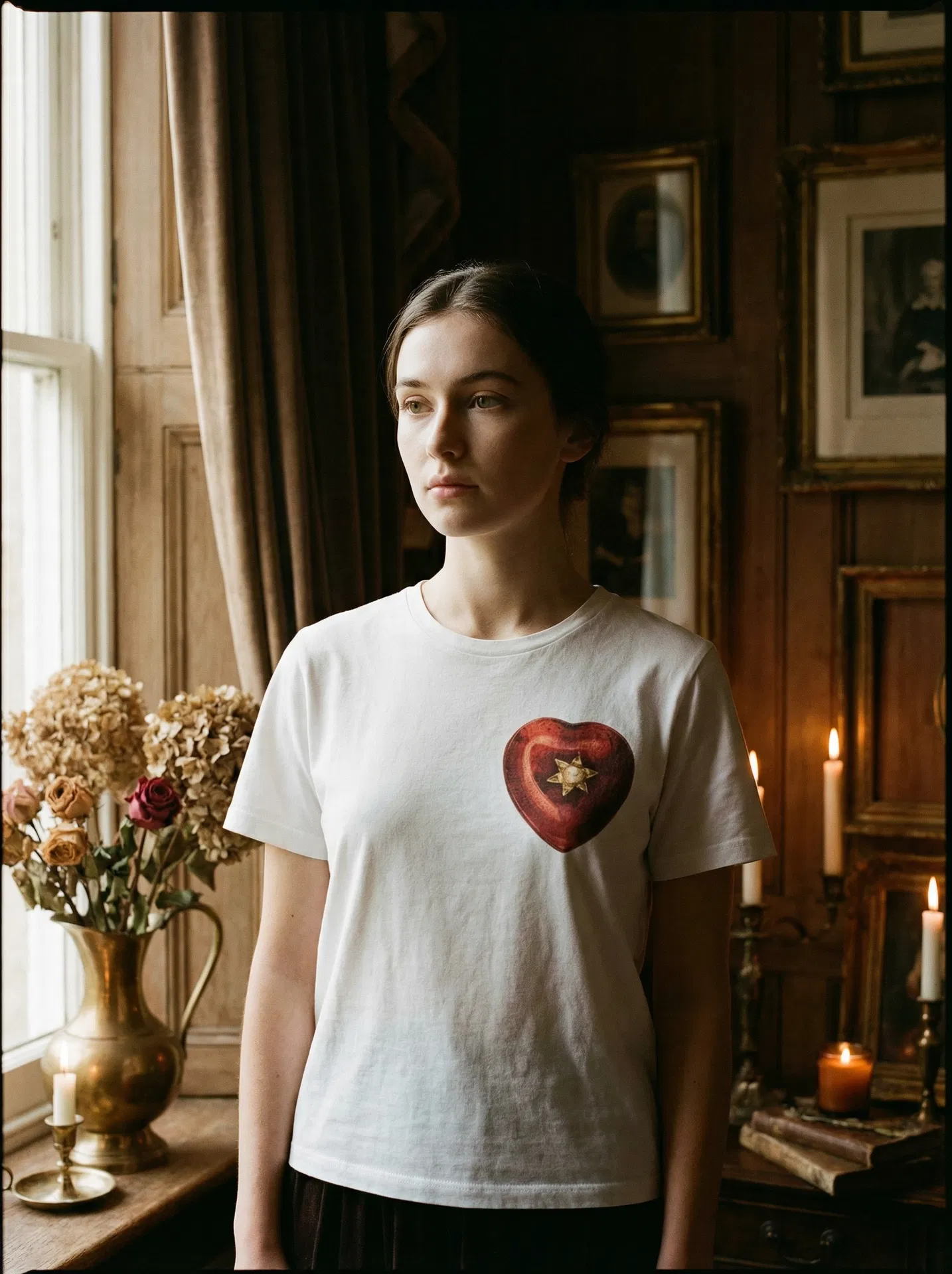 Red Heart Locket Tee