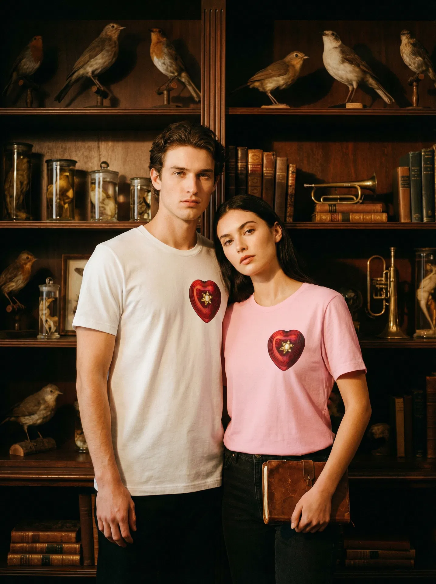 Red Heart Locket Tee — Specimen No. XIII — Heart locket, Victorian jeweller's catalogue — gallery image 3