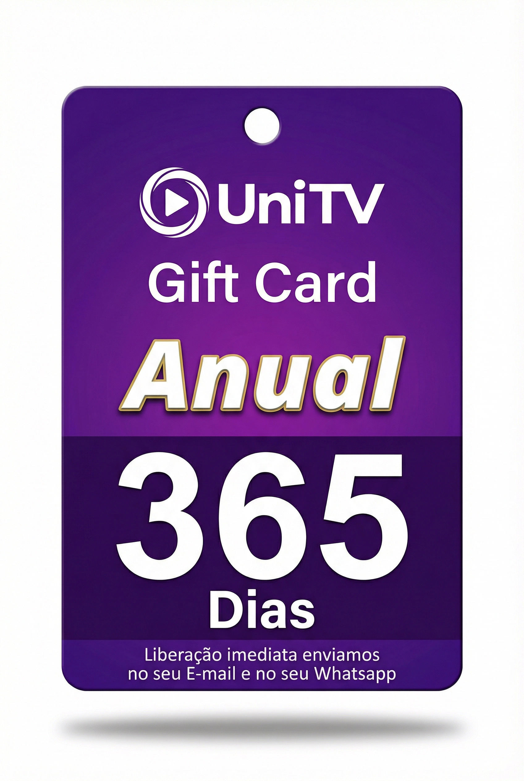 Gift Card UniTV Anual 365 Dias