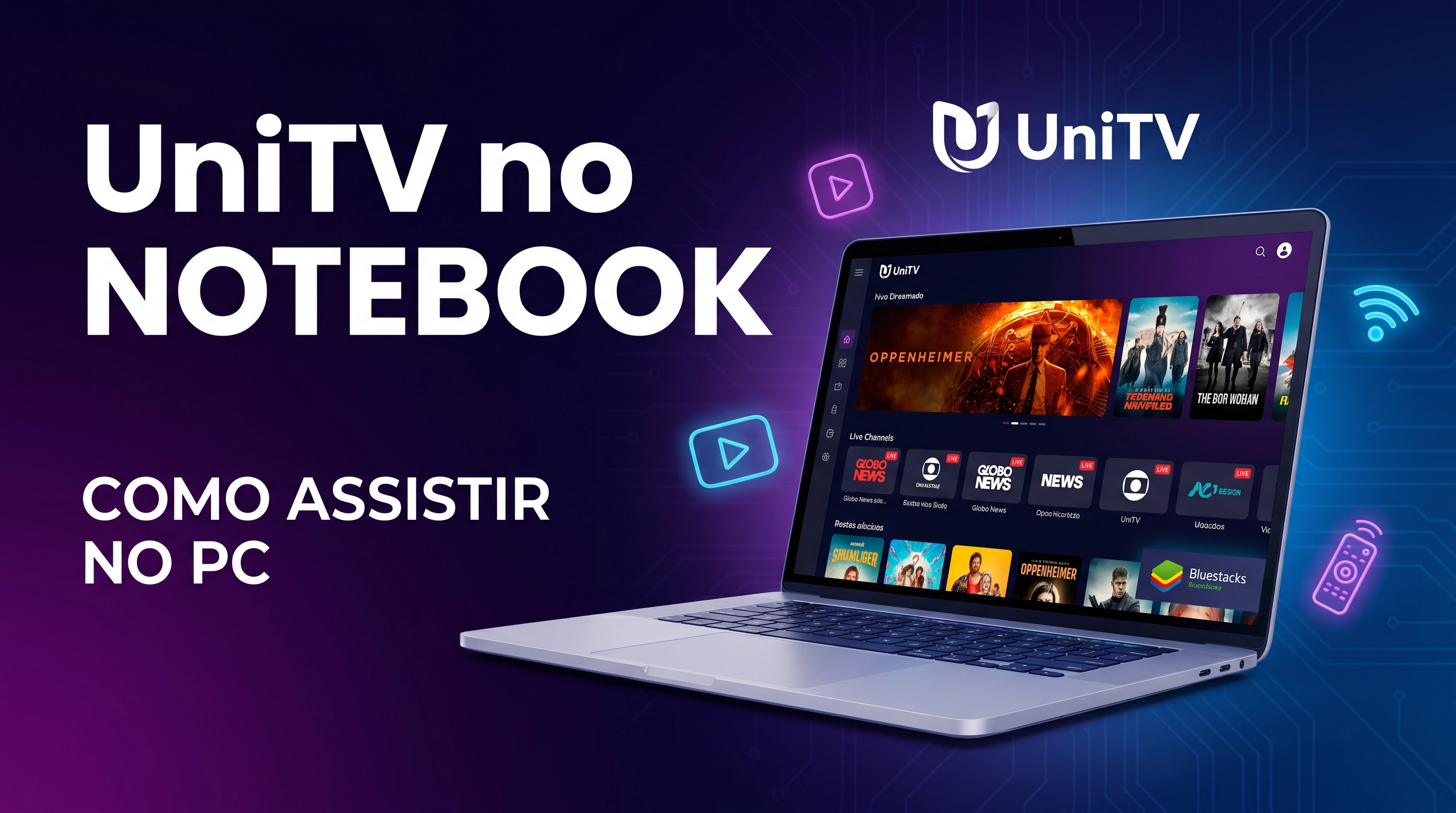 UniTV no notebook como assistir no PC 2026