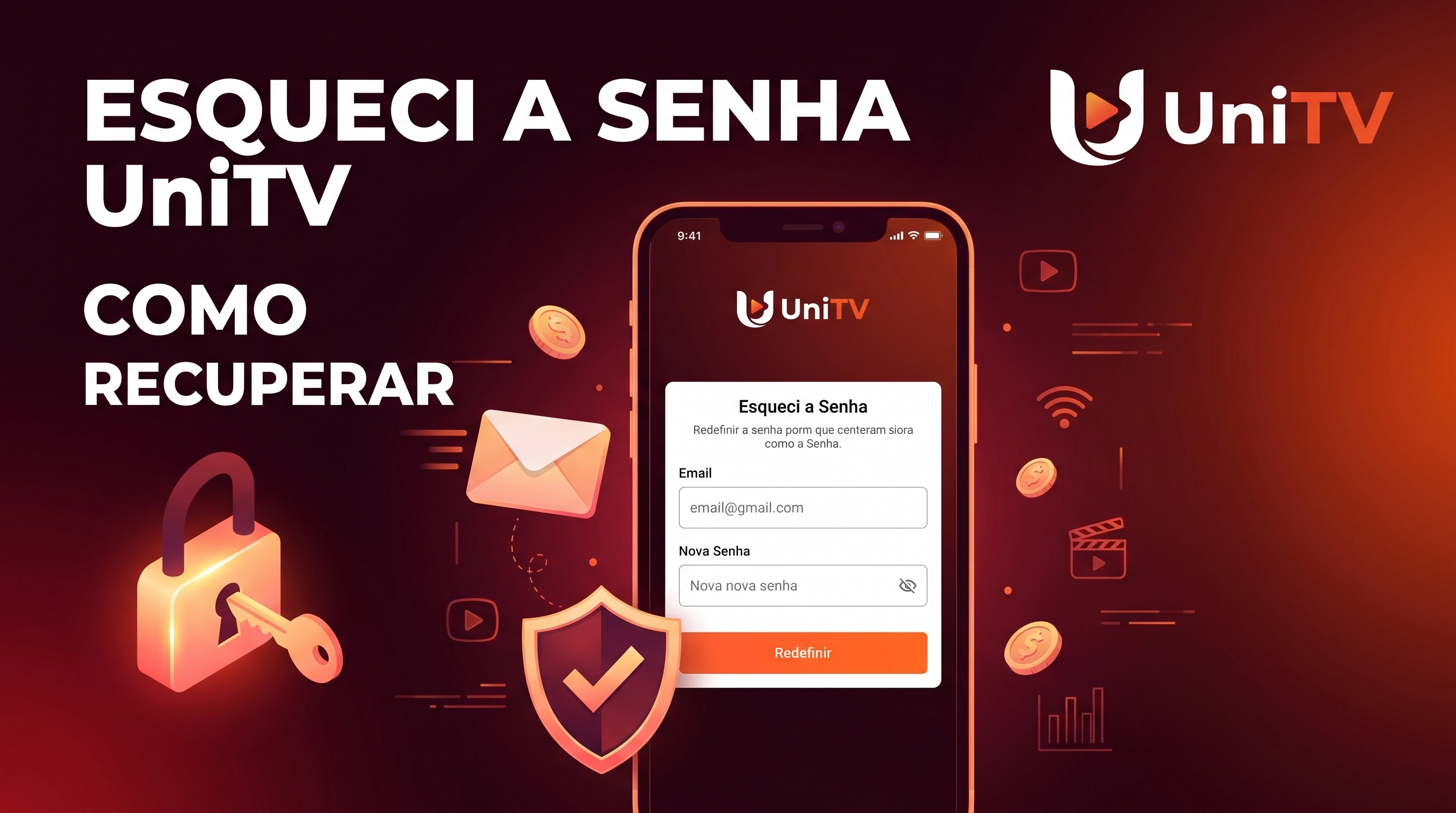 UniTV esqueci a senha como recuperar 2026