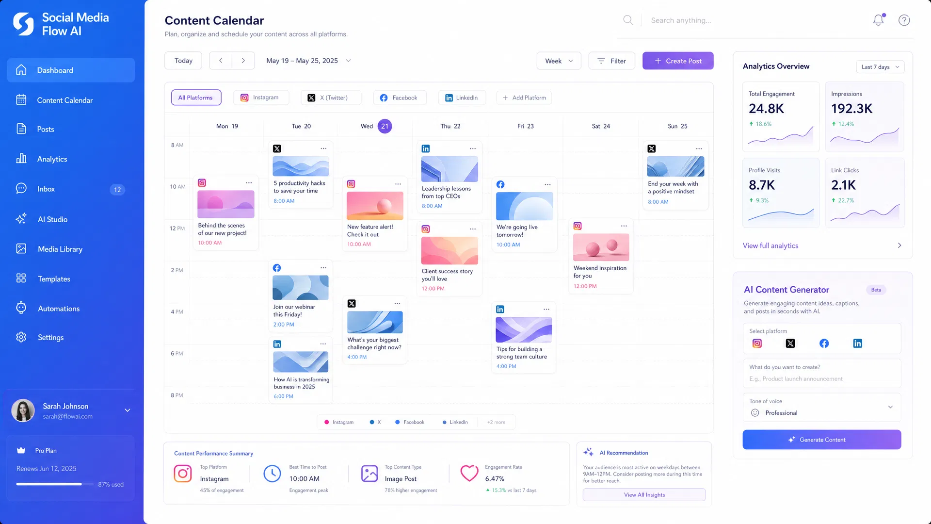 Social Media Flow AI