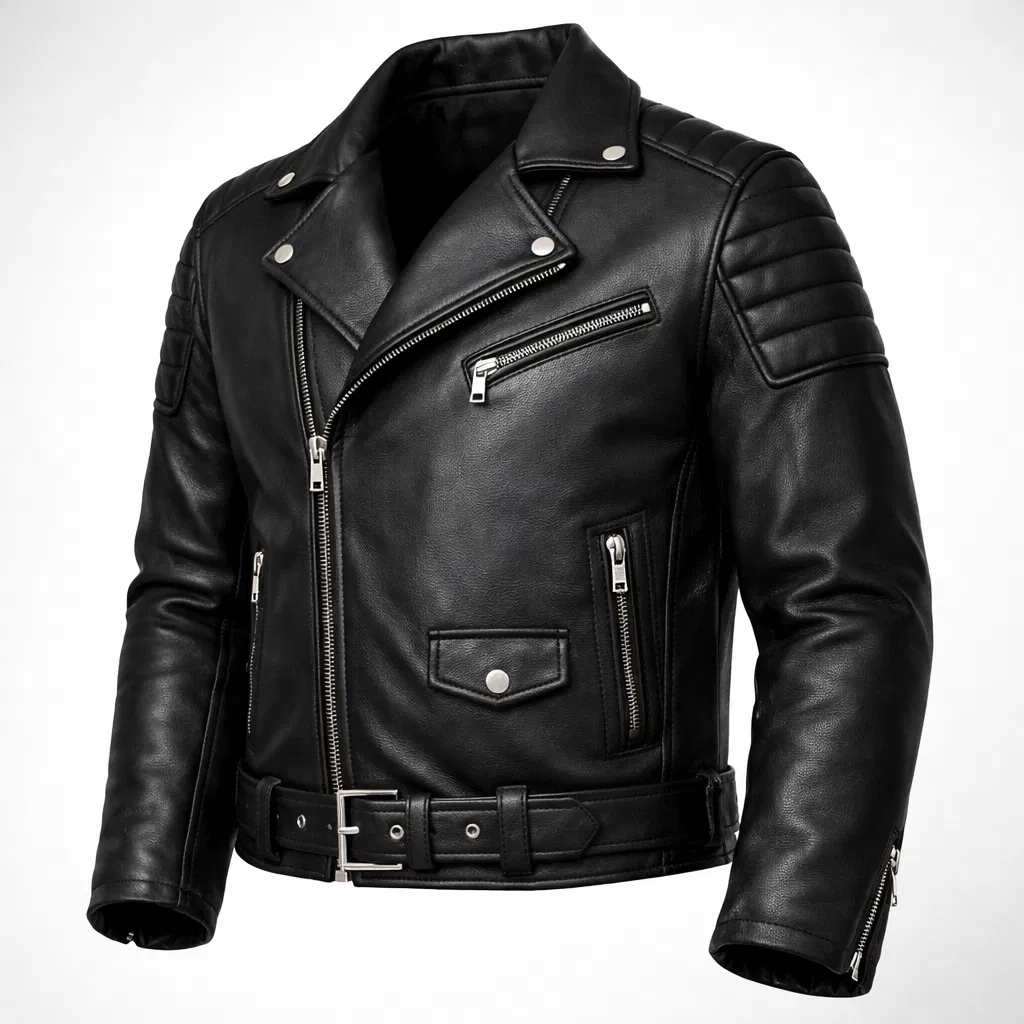 After: Premium Leather Jacket Tear Repair