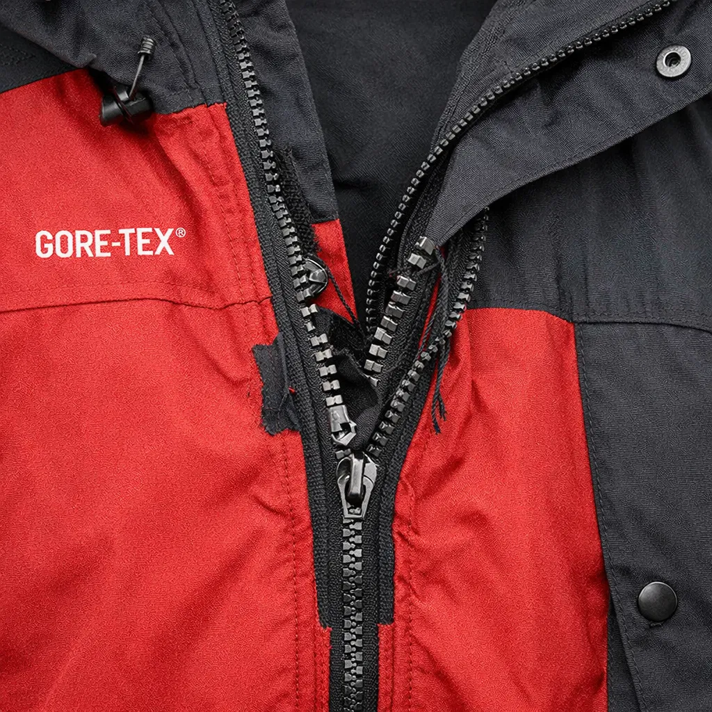 Before: Gore-Tex Jacket Zipper Restoration