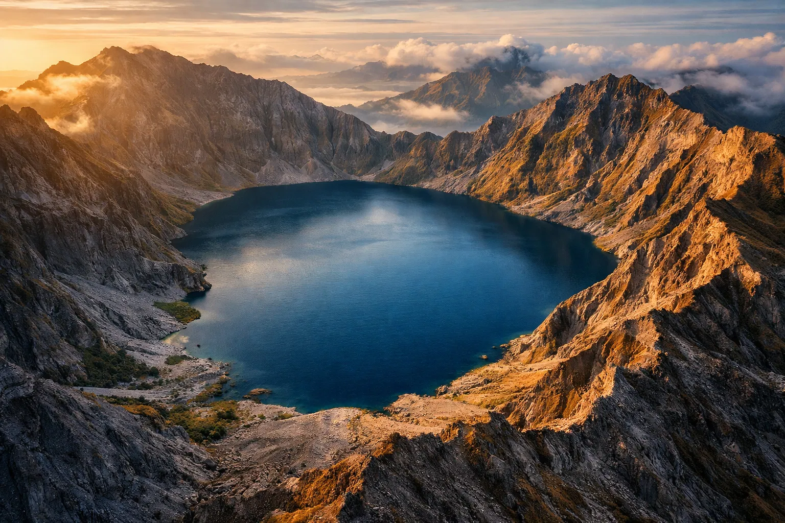 Crater Lake at Golden Hour