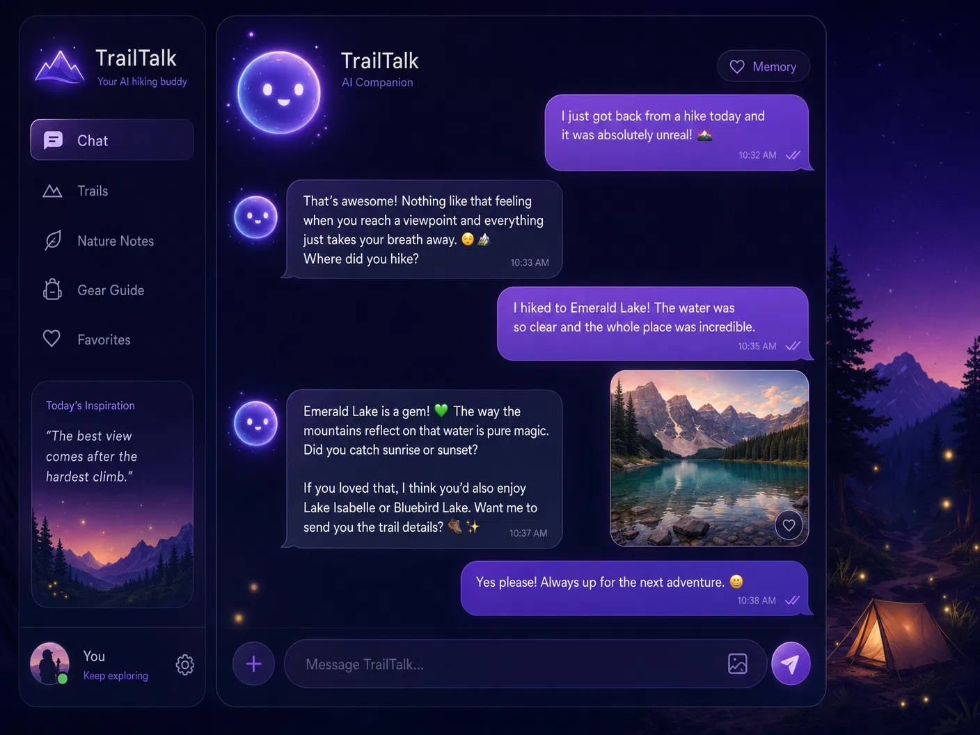 NicheConnect chat interface