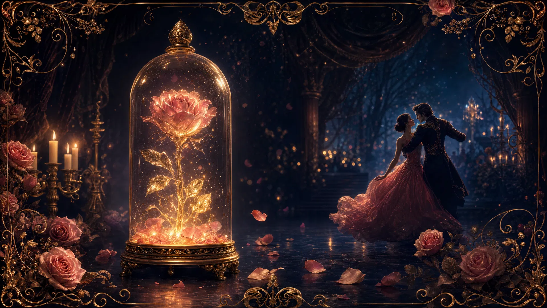 Beauty and the Beast enchanted ballroom