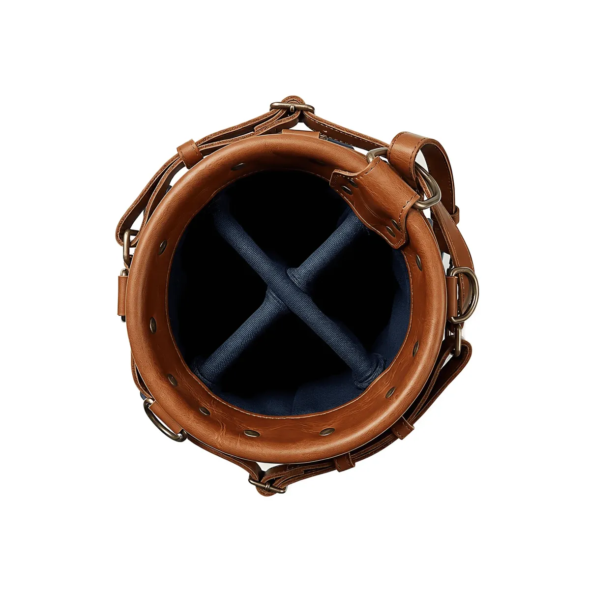 Wholesale junior canvas and leather stand golf bag for ages 11-17 - 16oz waxed canvas, padded strap, auto-deploy legs - OEM custom logo available — view 3