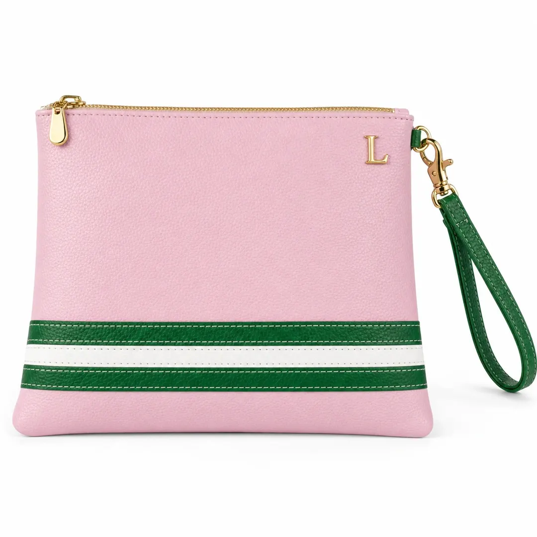 Links Heritage Velora Full-Grain Leather Clutch